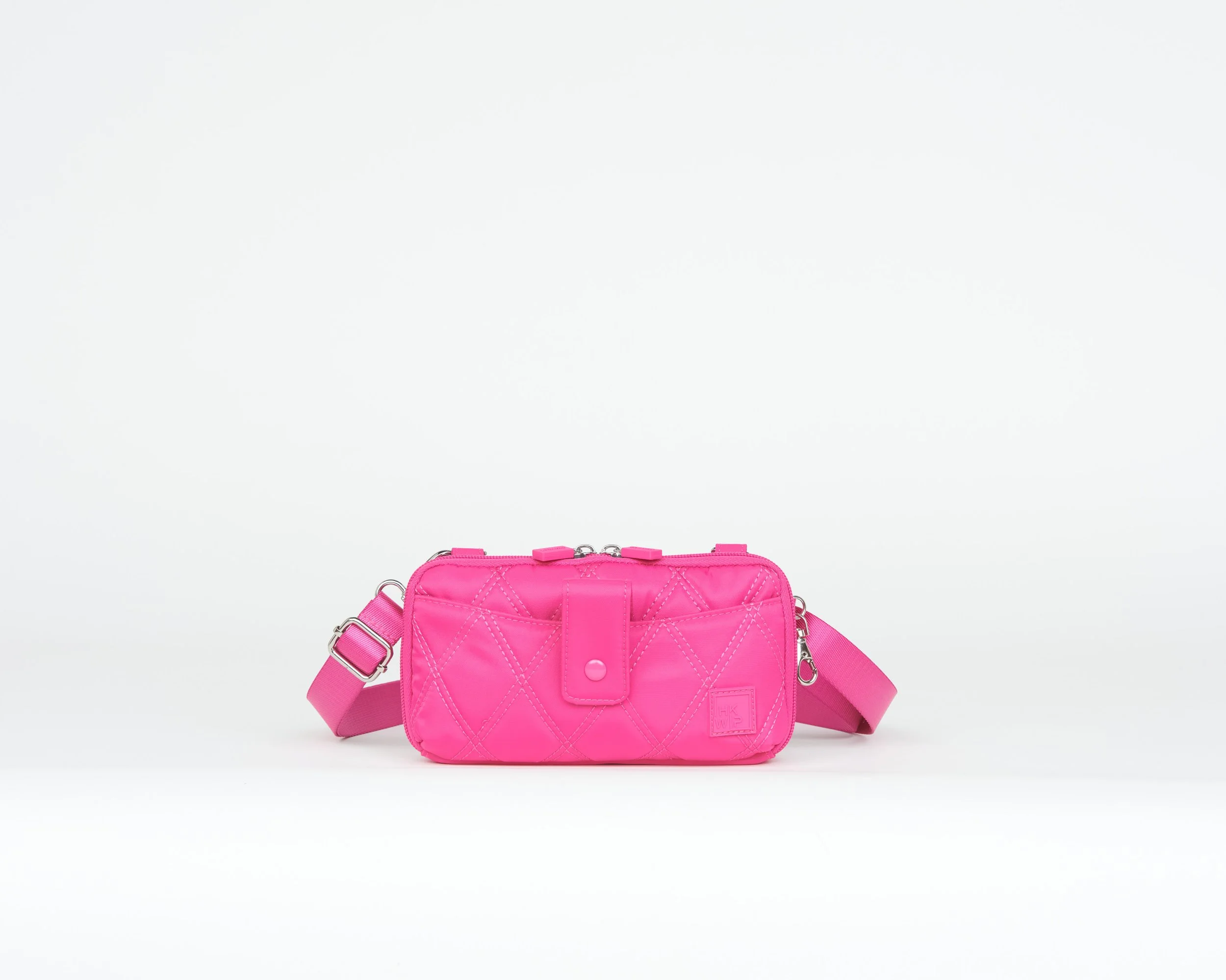 THE RING RING E/W CELLPHONE CROSSBODY W/ RFID WALLET - RUBY BERRY