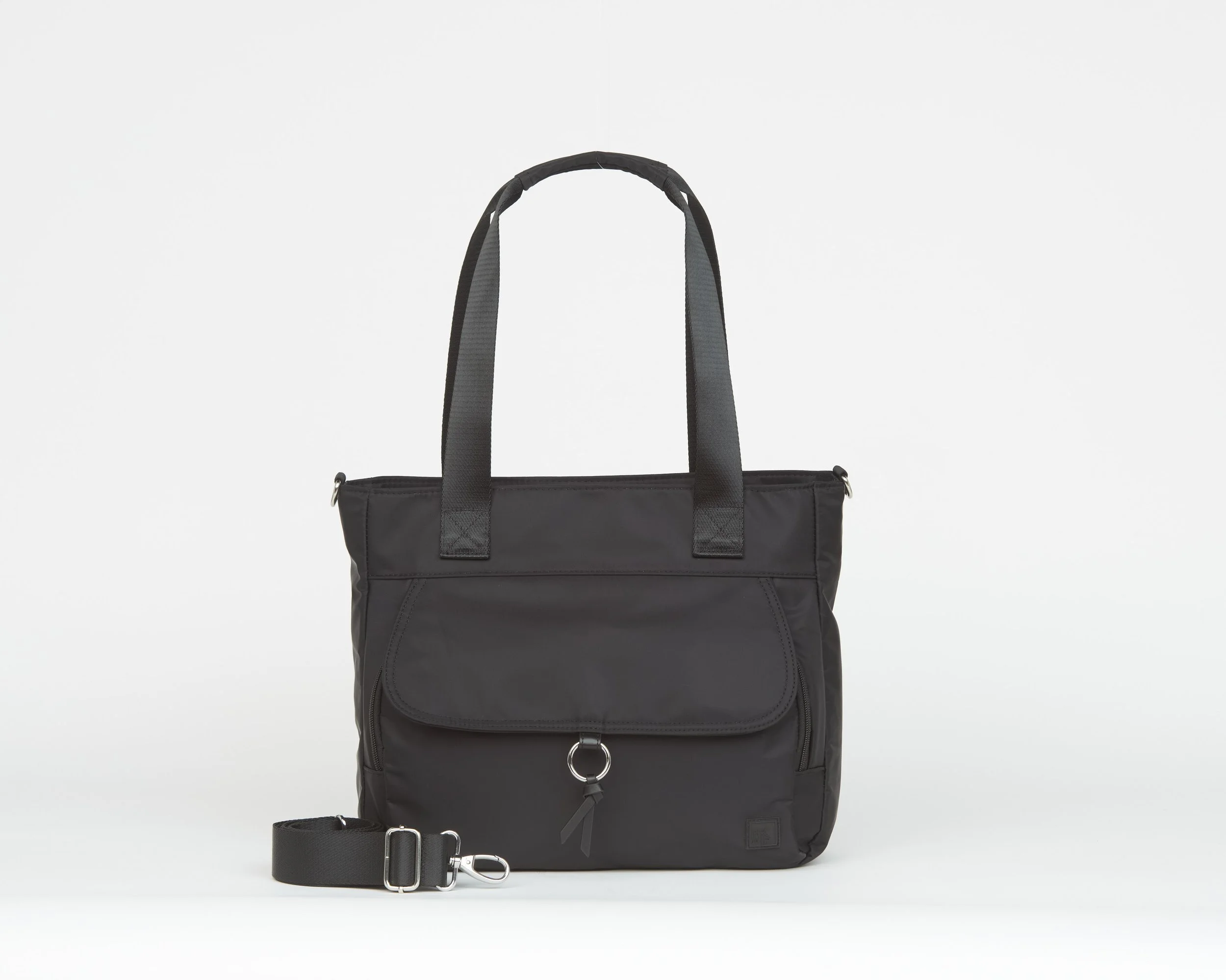 THE STELLAR TOTE WITH CROSSBODY STRAP - BLACK