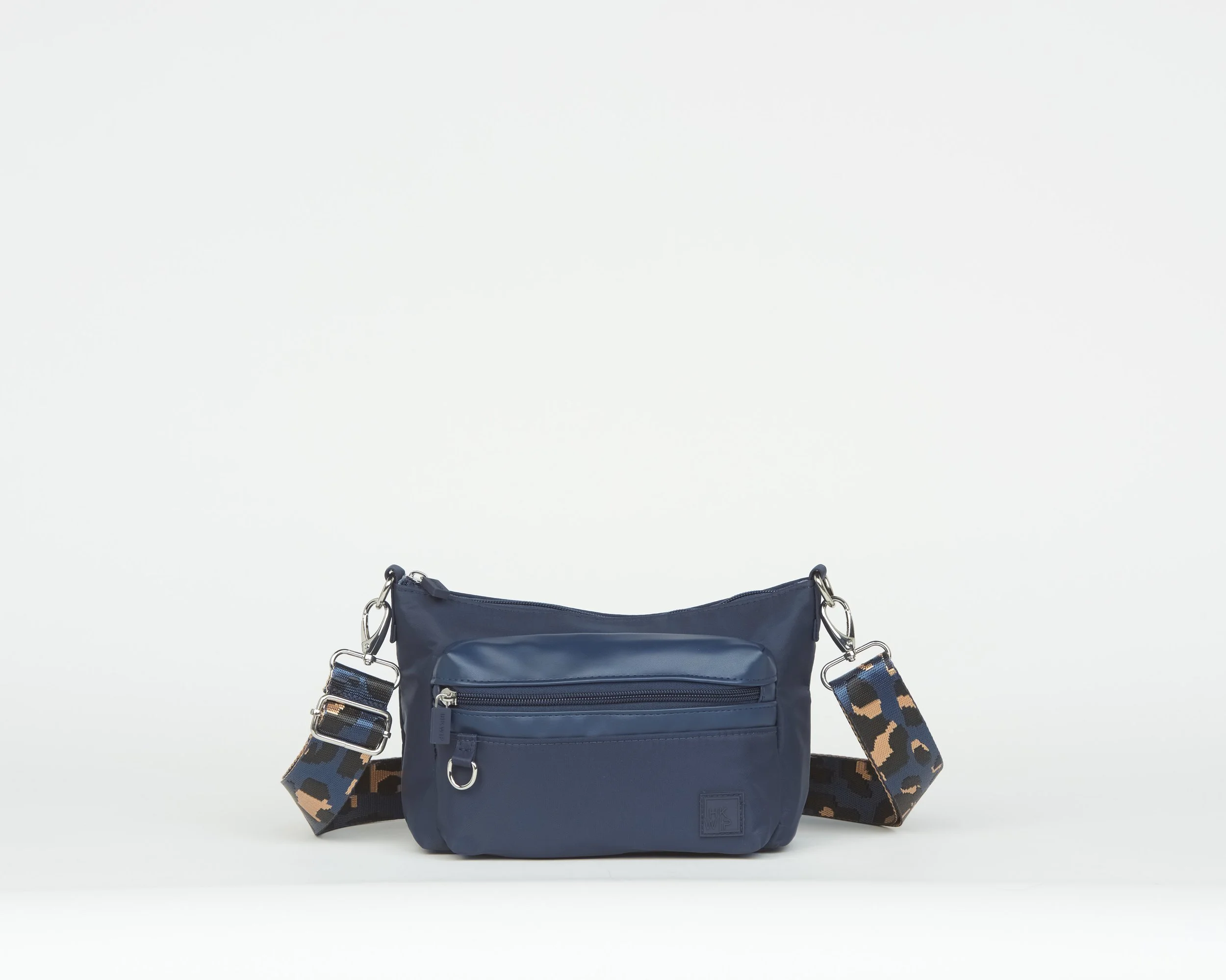 THE SPOT ON CROSSBODY WITH LEOPARD STRAP - INK NAVY