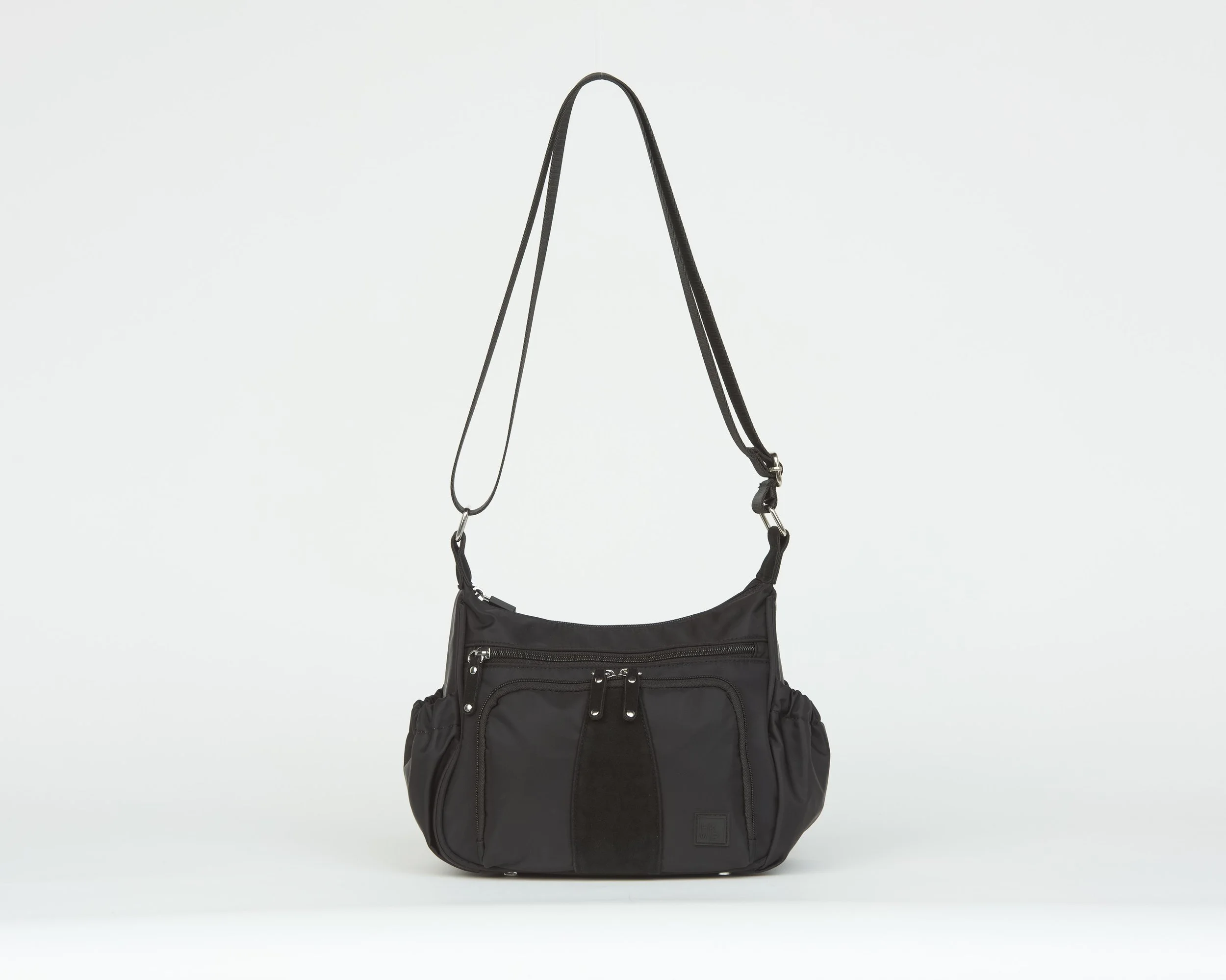 THE SUEDE IT AIN'T SO CONVERTIBLE SHOULDER BAG - BLACK