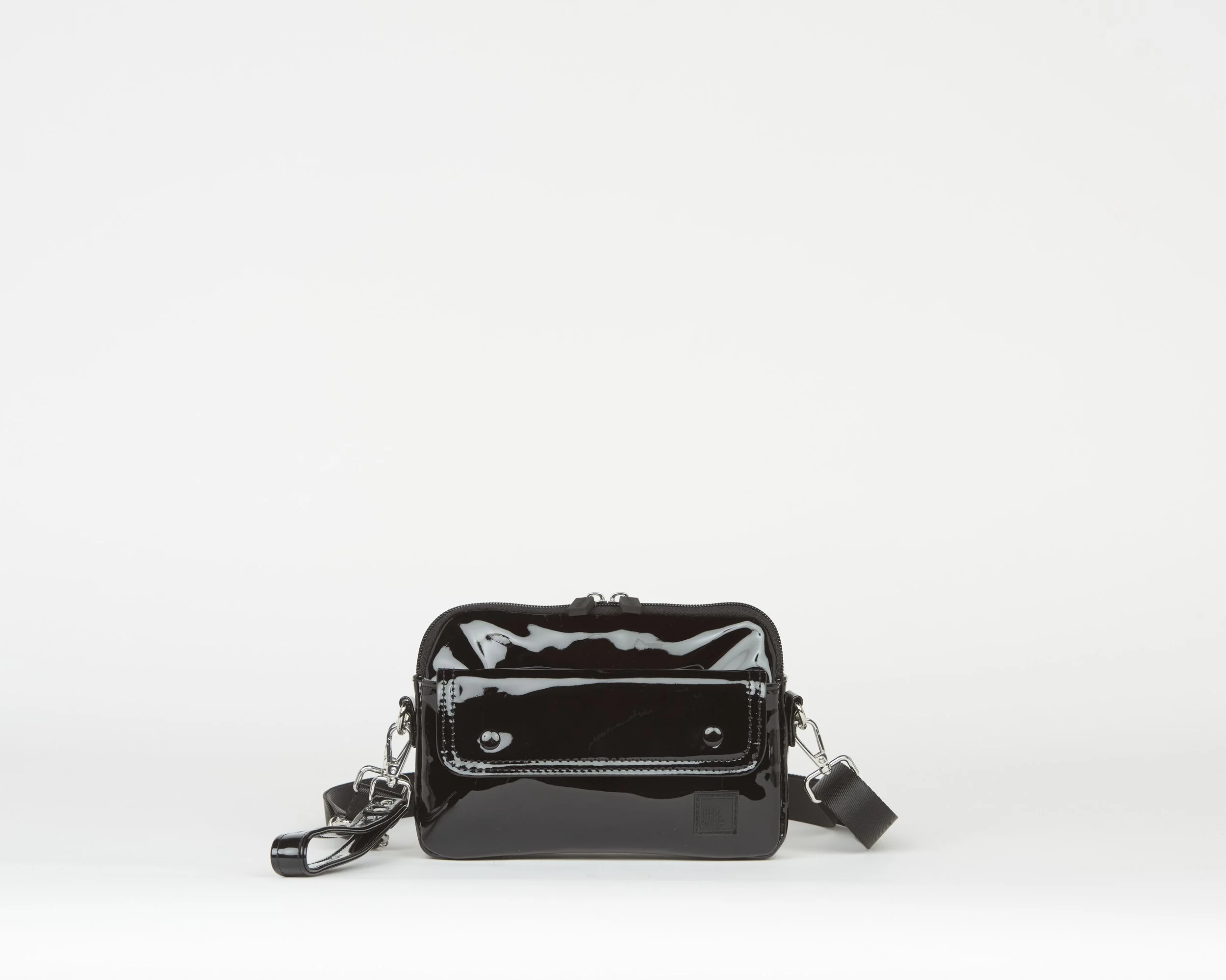 THE BFF WRISTLET CROSSBODY - PATENT BLACK
