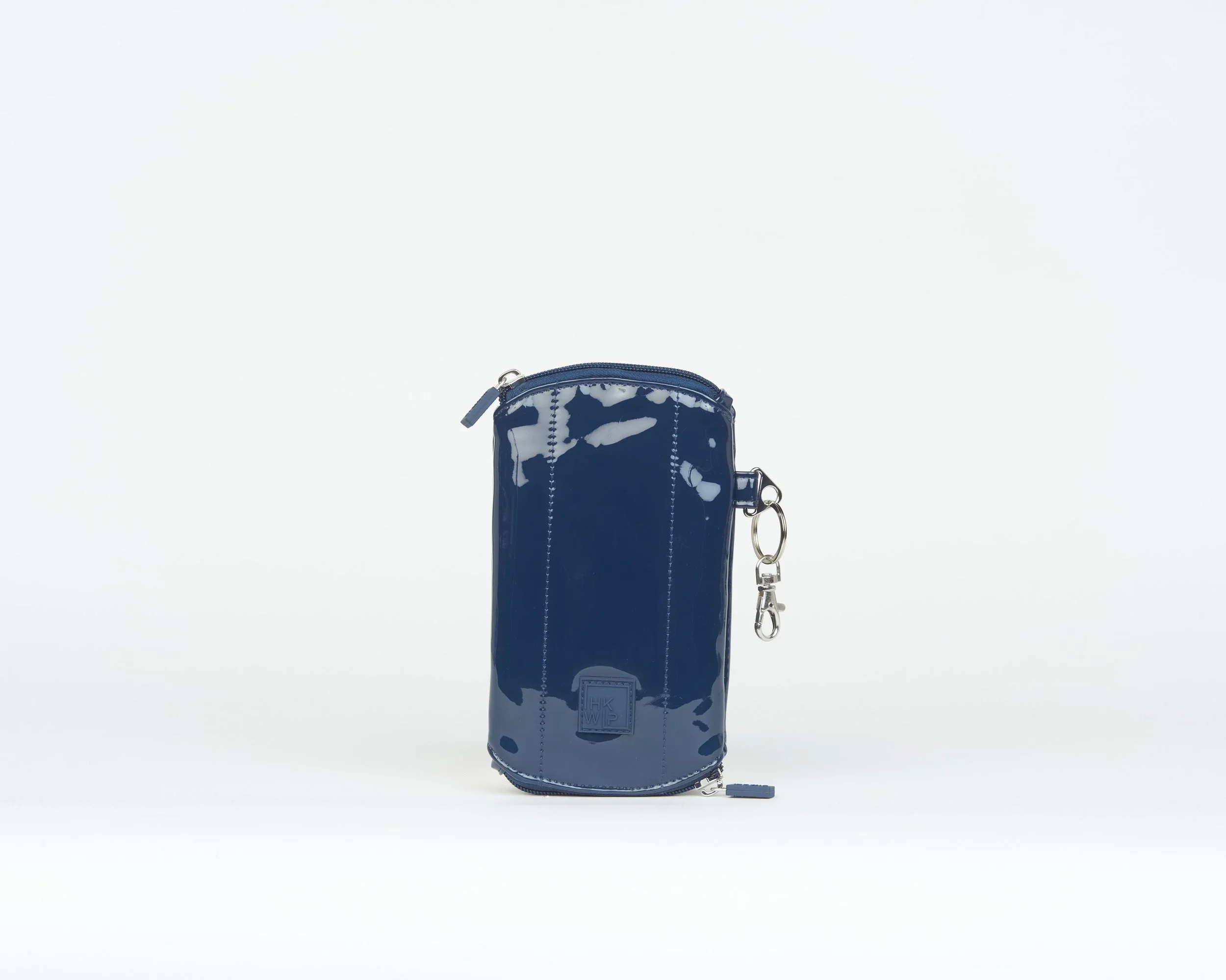 THE DOUBLE VISION SOFT-LINED GLASSES CASE - PATENT NAVY