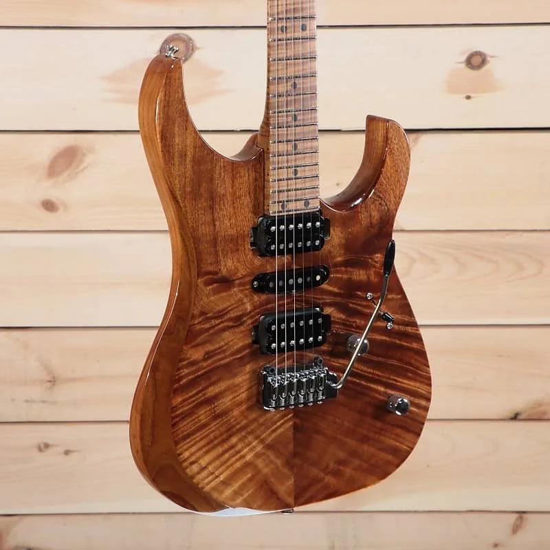 XT4DX by lsl with crazy koa top and roasted ash body