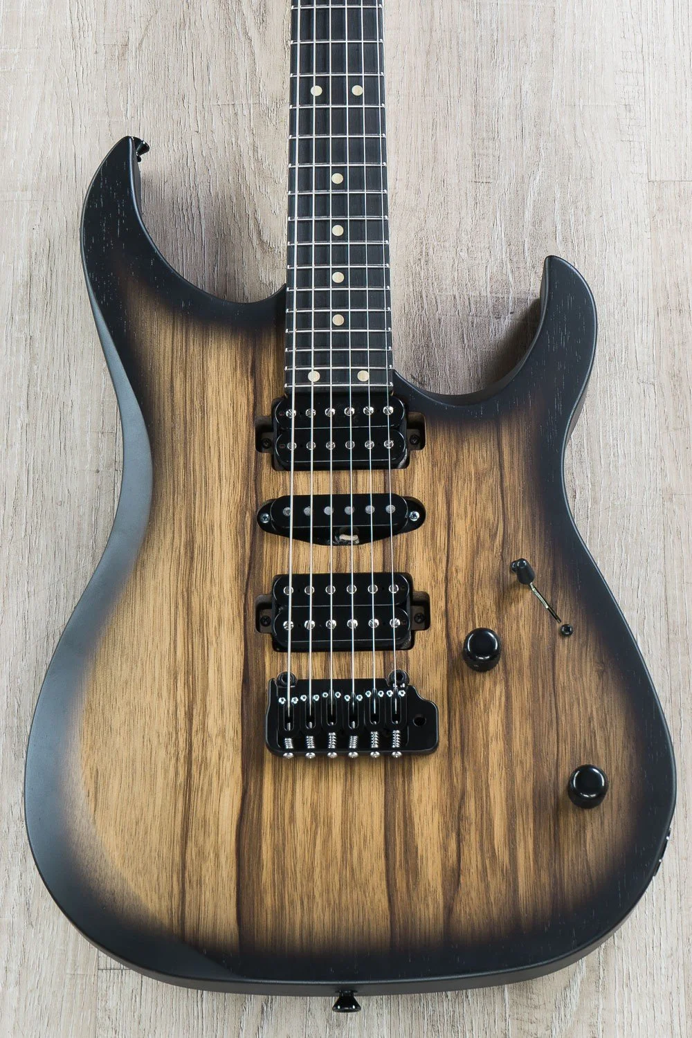 Black limba satin finish xt4 by lsl instruments 24 fret