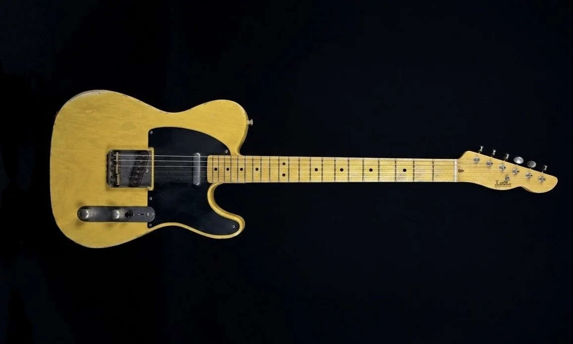 Ray Parker Jr Signature LSL Instruments Tbone with swamp ash body, maple neck and butterscotch nitrocellulose finish.