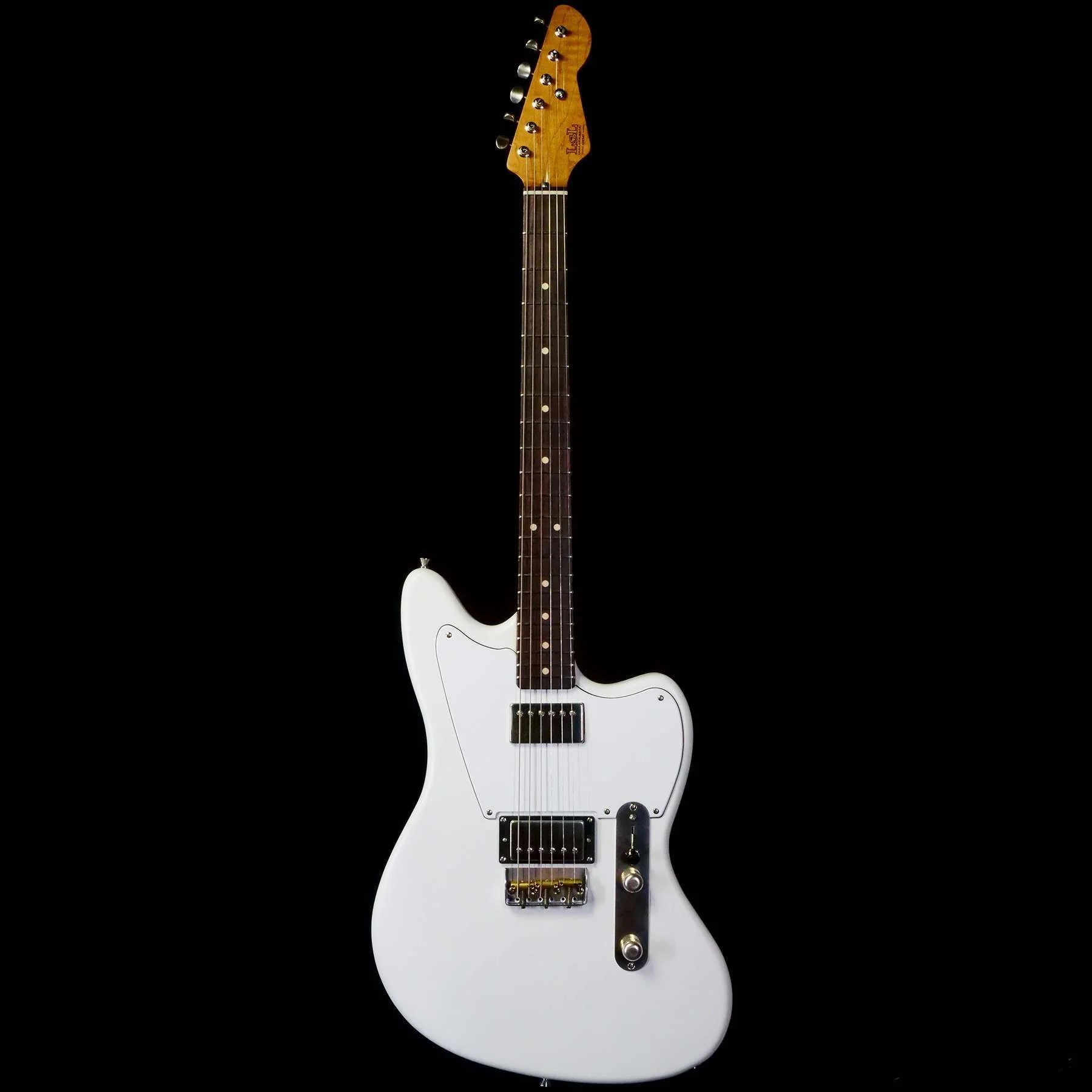 LSL Instruments Offset Guitar White with rosewood board