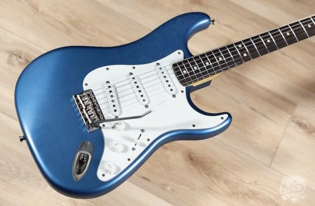 Chris Fleming Series by LSL Instruments. Saticoy Lake Placid Blue with rosewood  board. Sold By Premier Dealer Guitars To be Played in Nashville