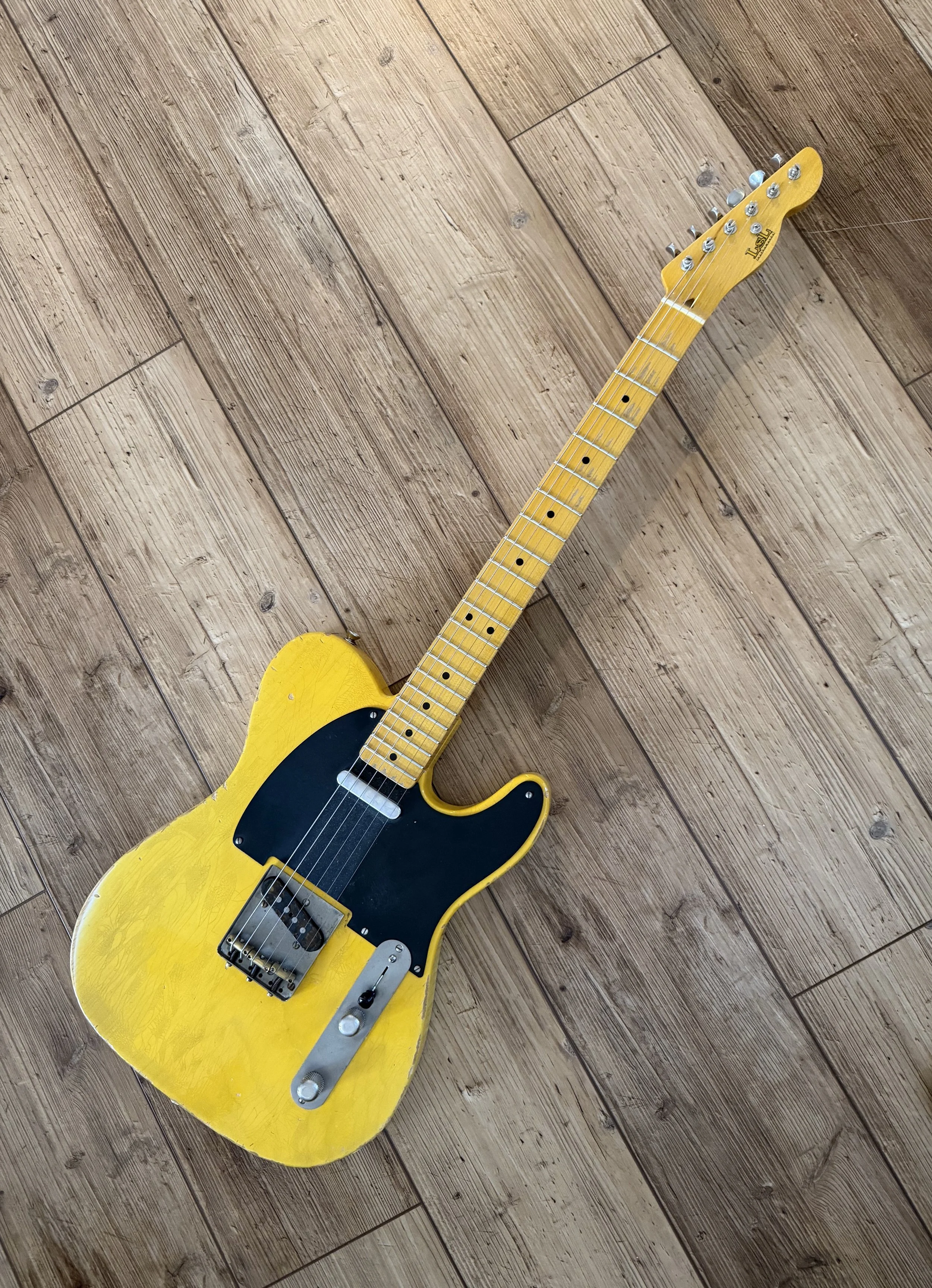 Ray Parker Jr Signature LSL Instruments Tbone with swamp ash body, maple neck and butterscotch nitrocellulose finish.