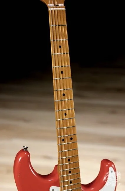 Chris Fleming Series by LSL Instruments. Saticoy Dakota Red with maple board. Sold By Premier Dealer Guitars To be Played in Nashville
