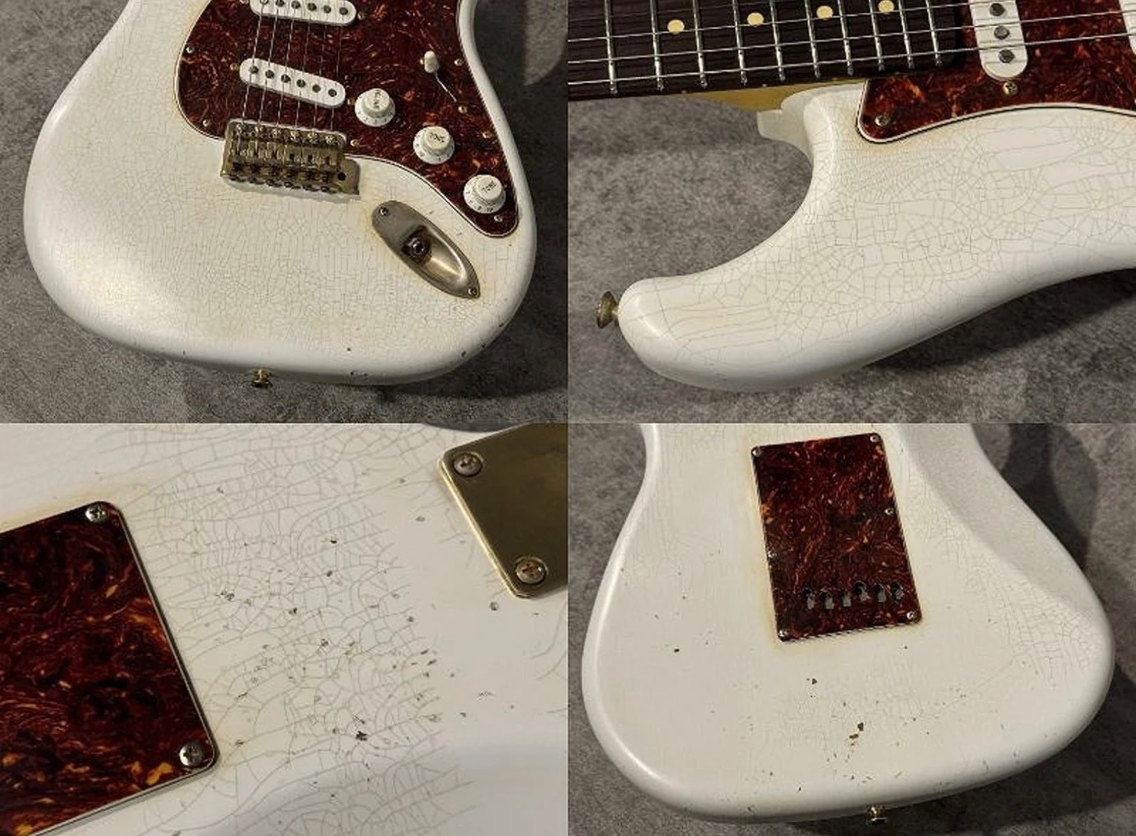 Chris Fleming Series by LSL Instruments. Saticoy Vintage White with rosewood  board. Sold By Fun Music Center In Hong Kong