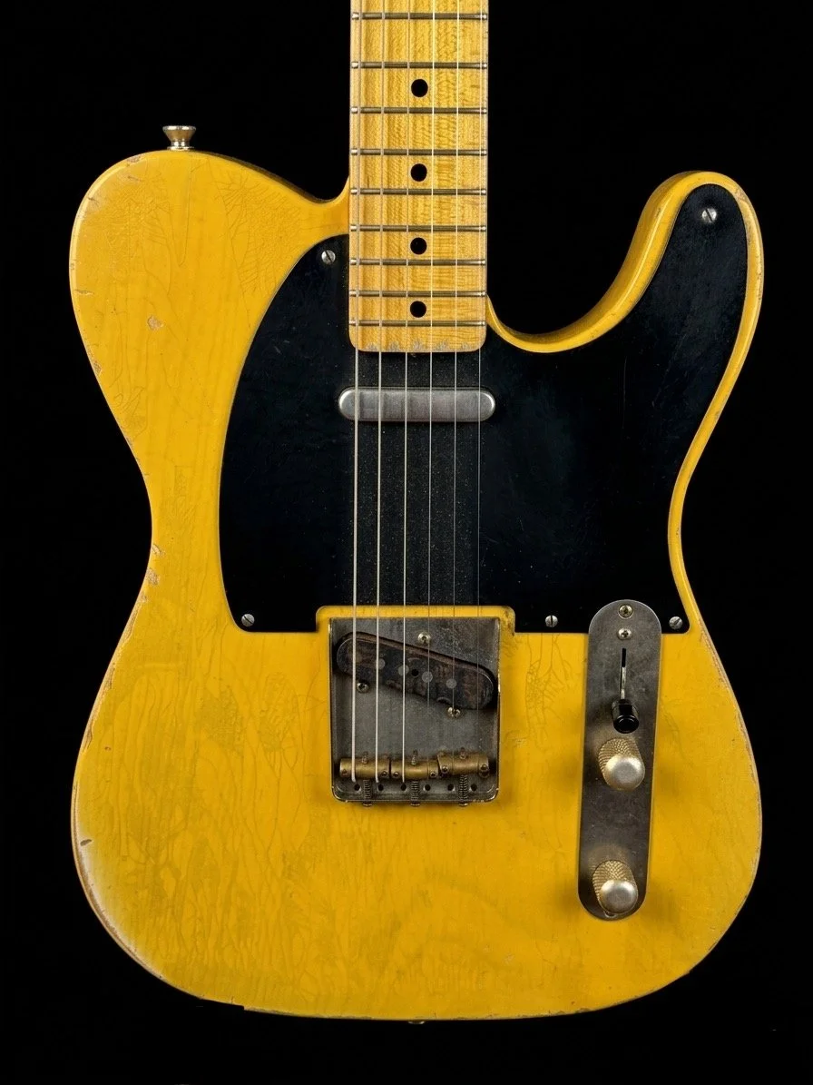 Ray Parker Jr Signature LSL Instruments Tbone with swamp ash body, maple neck and butterscotch nitrocellulose finish.