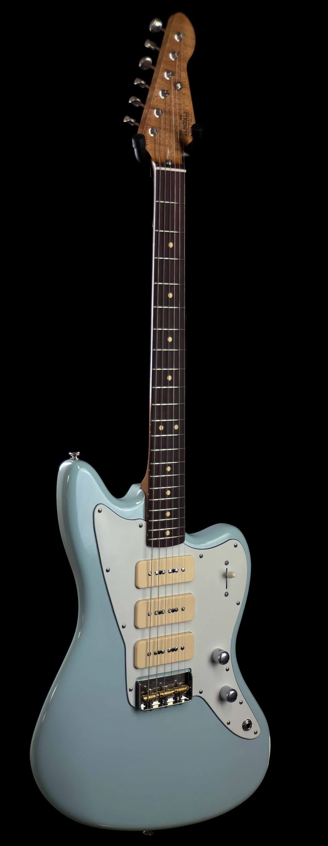 LSL Instruments Offset Guitar Ashtray bridge sonic blue