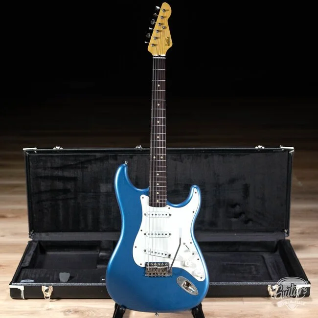 Chris Fleming Series by LSL Instruments. Saticoy Lake Placid Blue with rosewood  board. Sold By Premier Dealer Guitars To be Played in Nashville