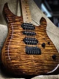 XT4DX super s with roasted quilt maple top roasted swamp ash body and roasted flame neck