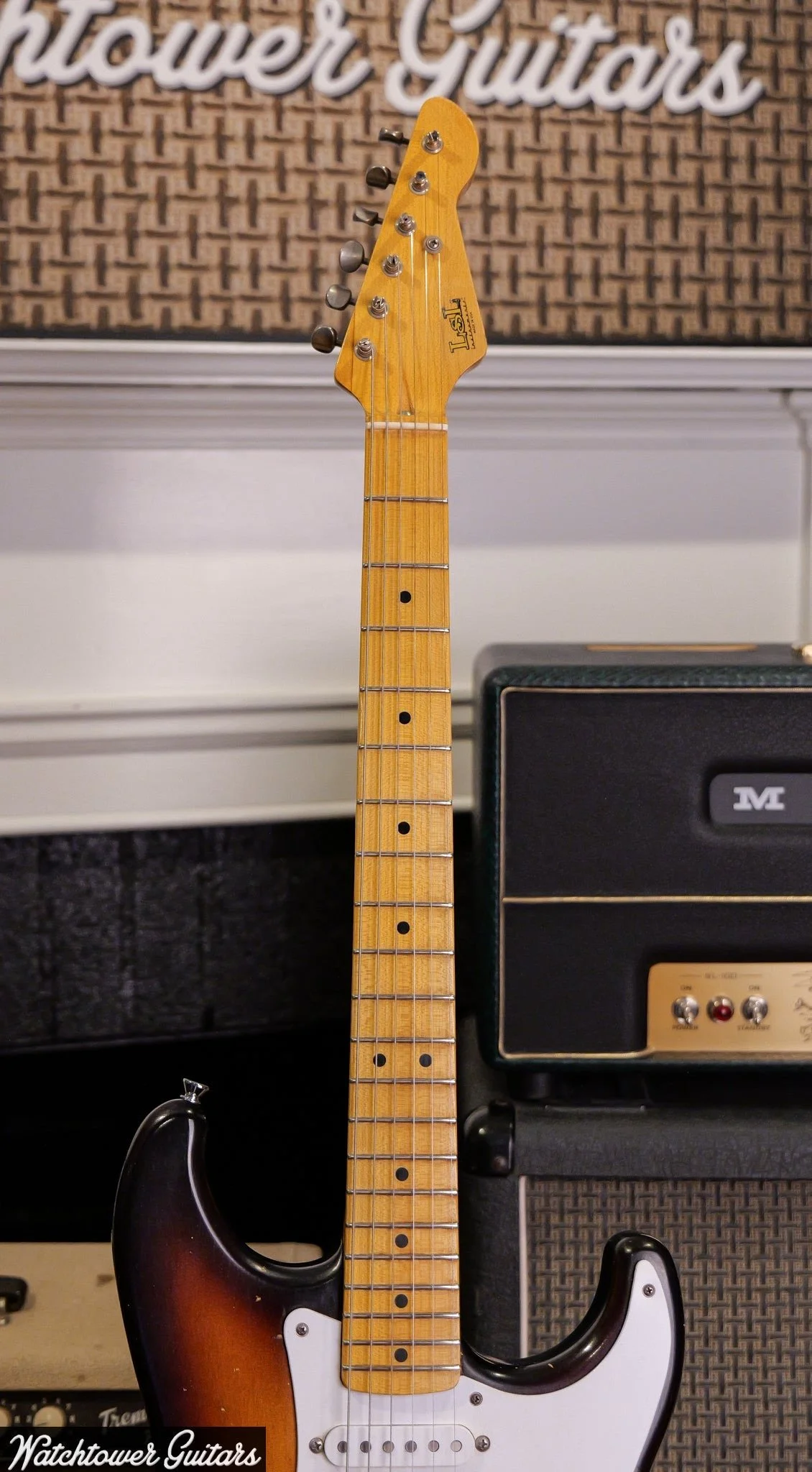 Chris Fleming Series Saticoy in Tobacco Burst By LSL Instruments. Sold by Watchtower Guitars 