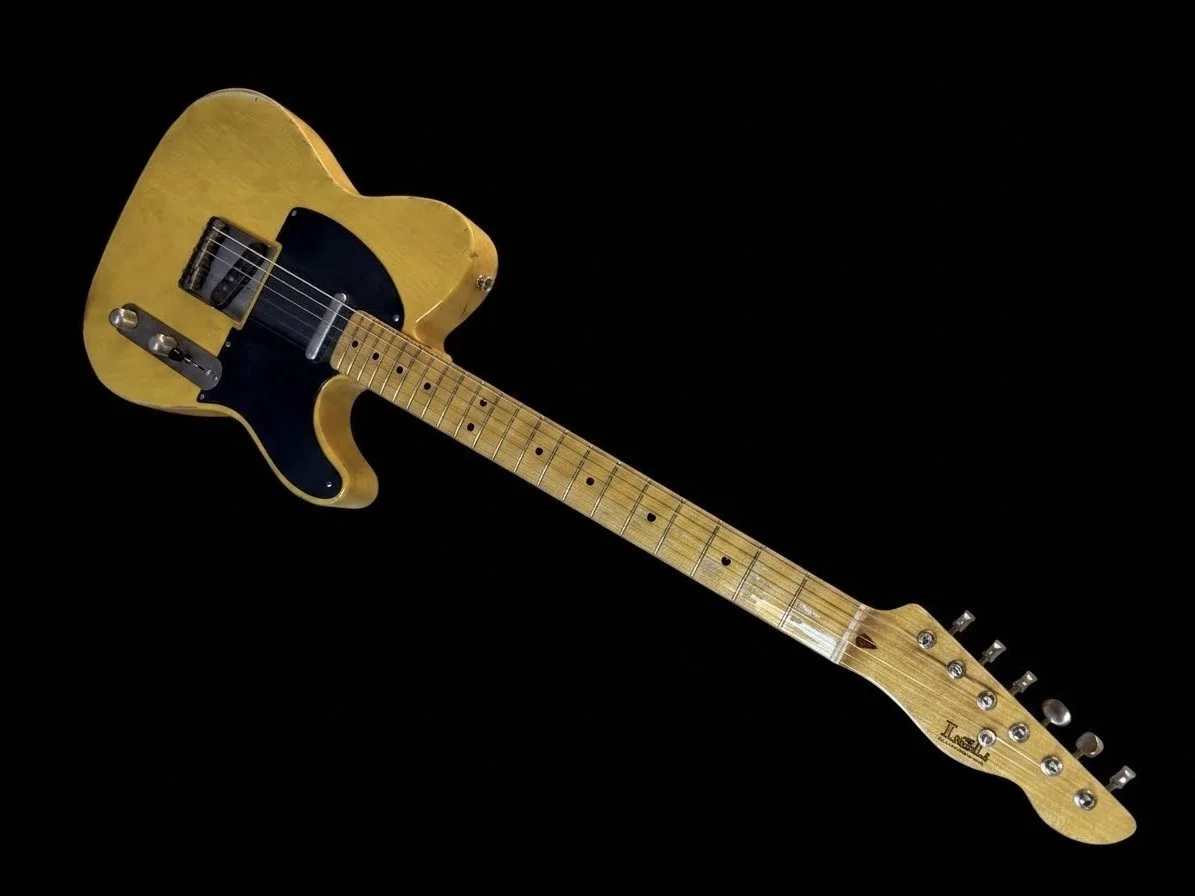 Ray Parker Jr Signature LSL Instruments Tbone with swamp ash body, maple neck and butterscotch nitrocellulose finish.