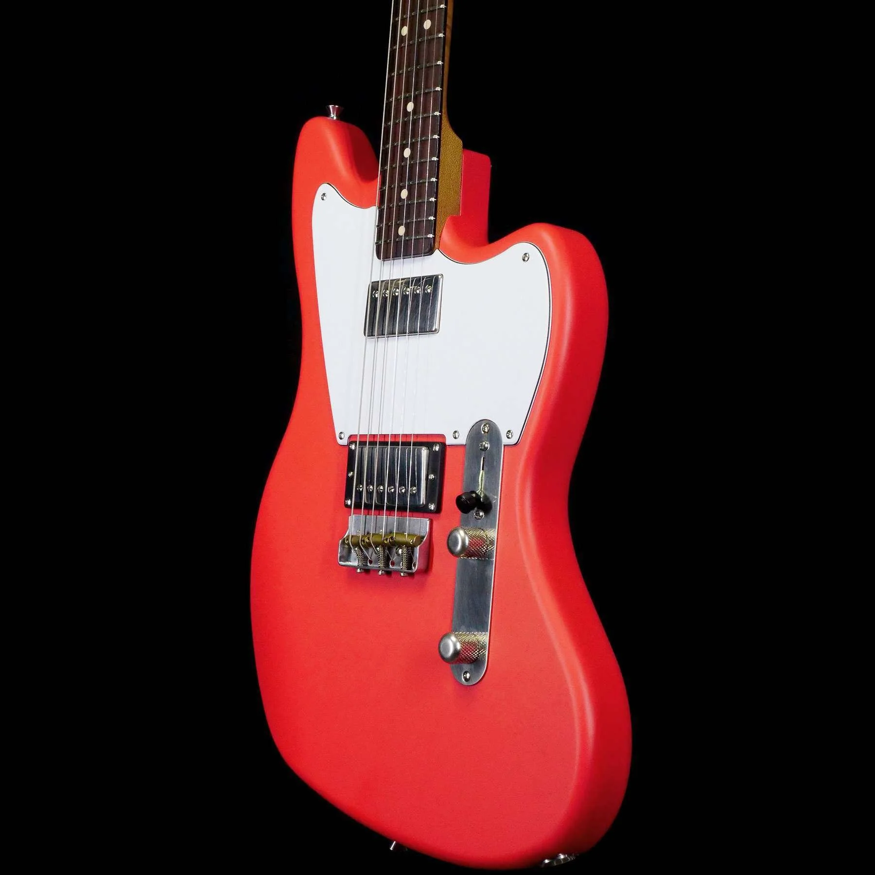 LSL Instruments Offset Guitar Fiesta red satin HH
