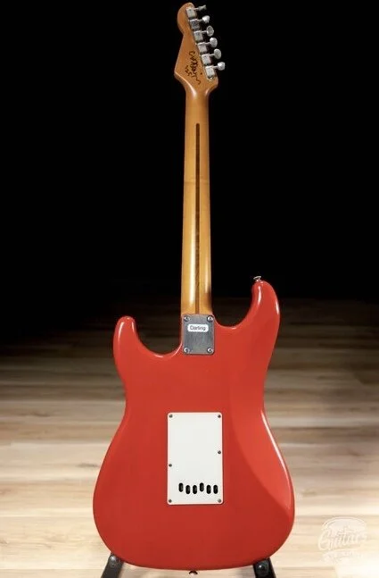 Chris Fleming Series by LSL Instruments. Saticoy Dakota Red with maple board. Sold By Premier Dealer Guitars To be Played in Nashville