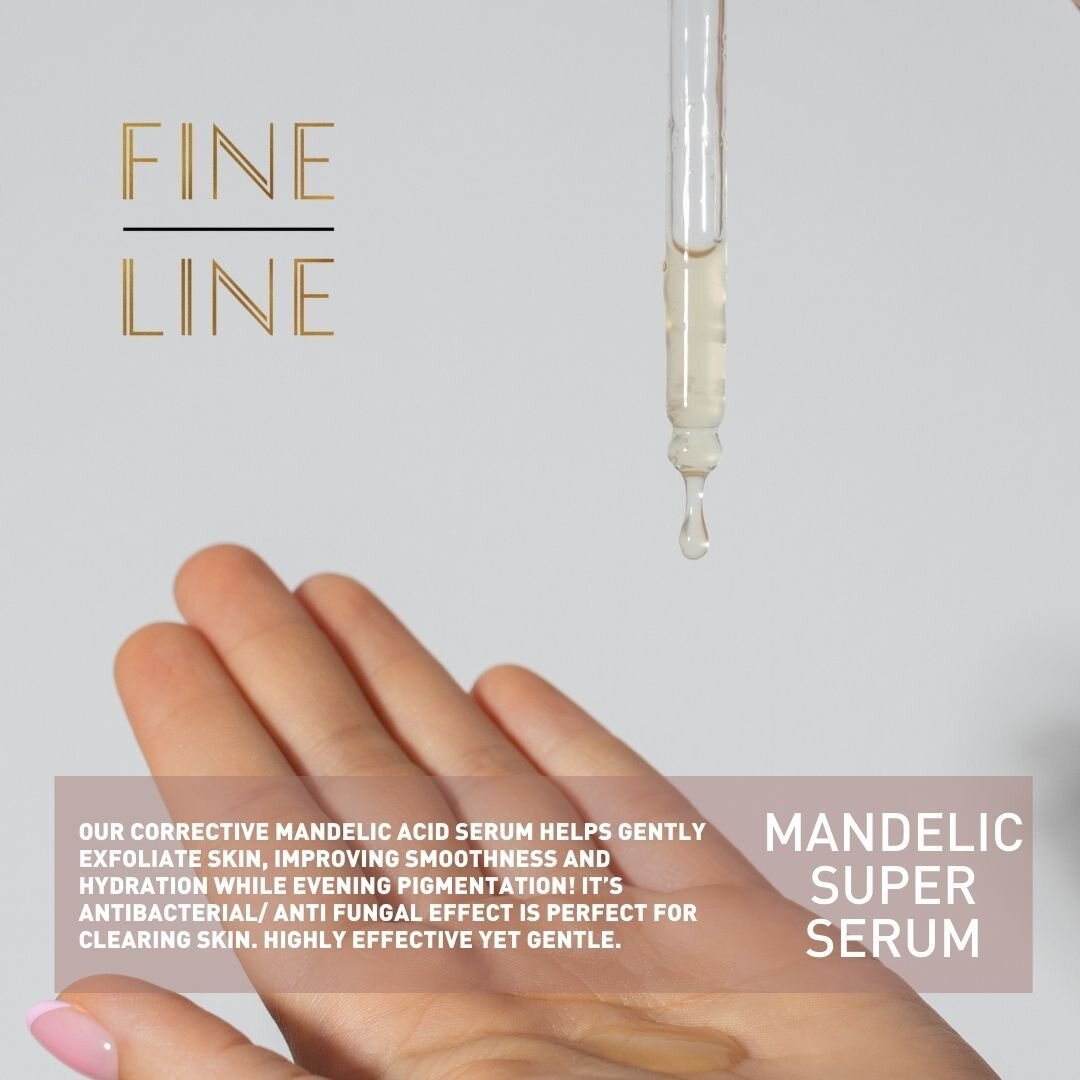 Hey Gorgeous! Have you tried our Mandelic Super Serum? This incredible serum is a skincare must.  It's a top ingredient in the secret sauce for flawless skin. 

This gentle Alpha Hydroxy Acid is great at kicking out the old, tired skin cells and ushe