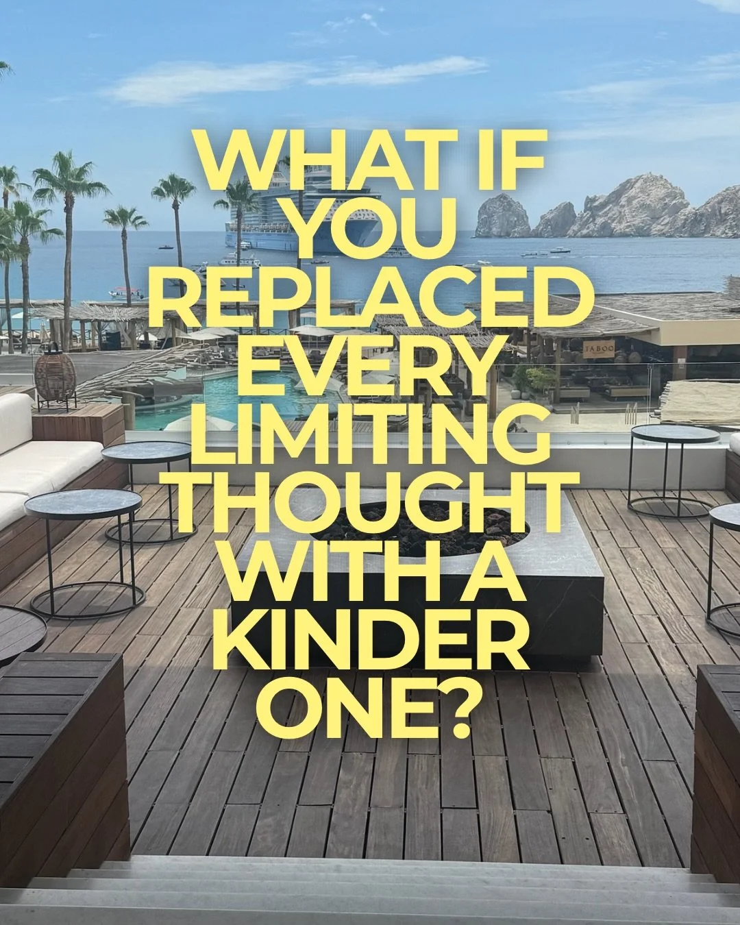 Maybe the life you want isn&rsquo;t as far away as you think. 🤍

Sometimes the biggest thing standing between you and your next chapter is the story you keep telling yourself about what&rsquo;s possible.

What if you stopped questioning yourself, so