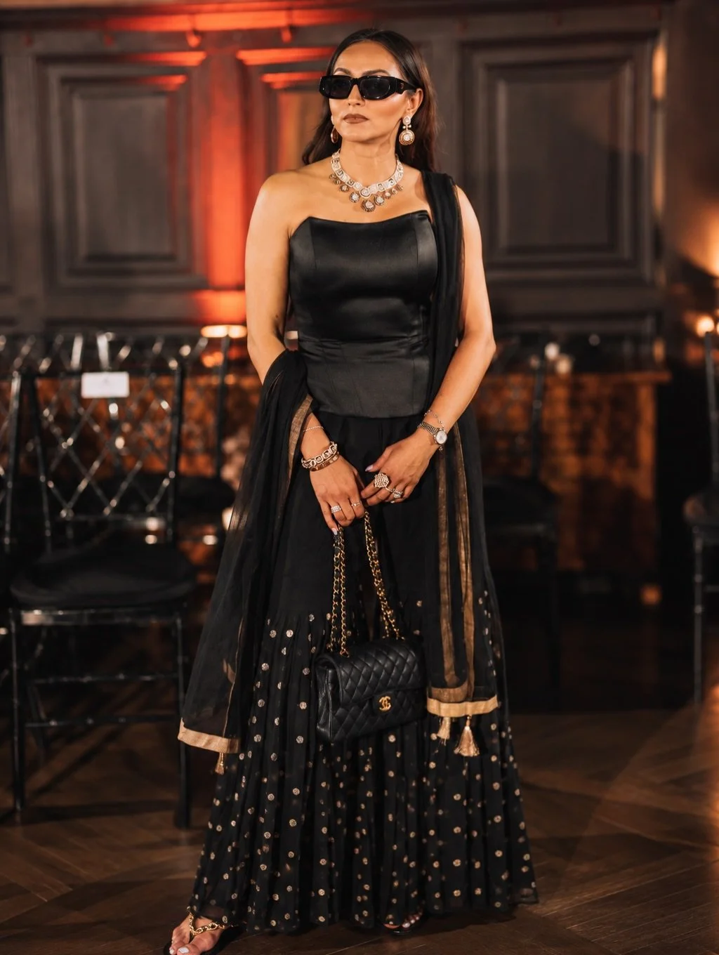 A little black, a little bling, and a whole lot of South Asian magic. 🖤✨ love that so many of our @cinderellabridez dress in @nazranaanj for their weddings. 

An evening celebrating fashion, culture, and the incredible people who continue to elevate