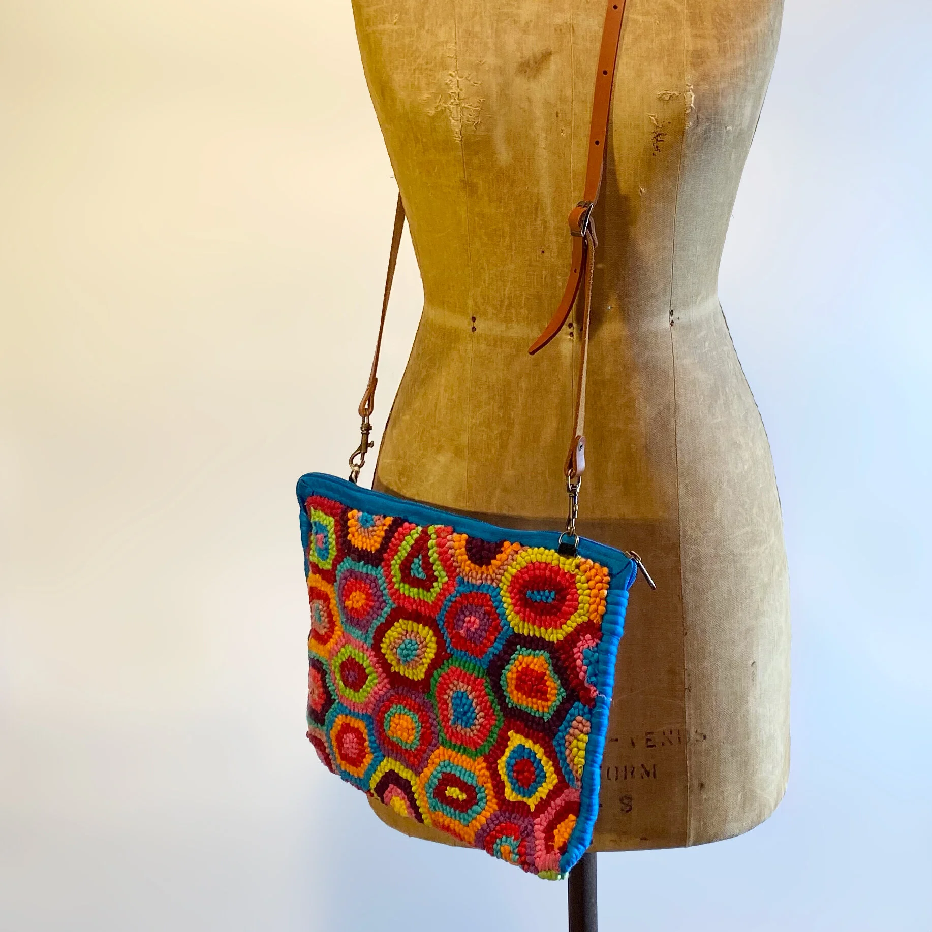 Upcycled Handmade Messenger Bag