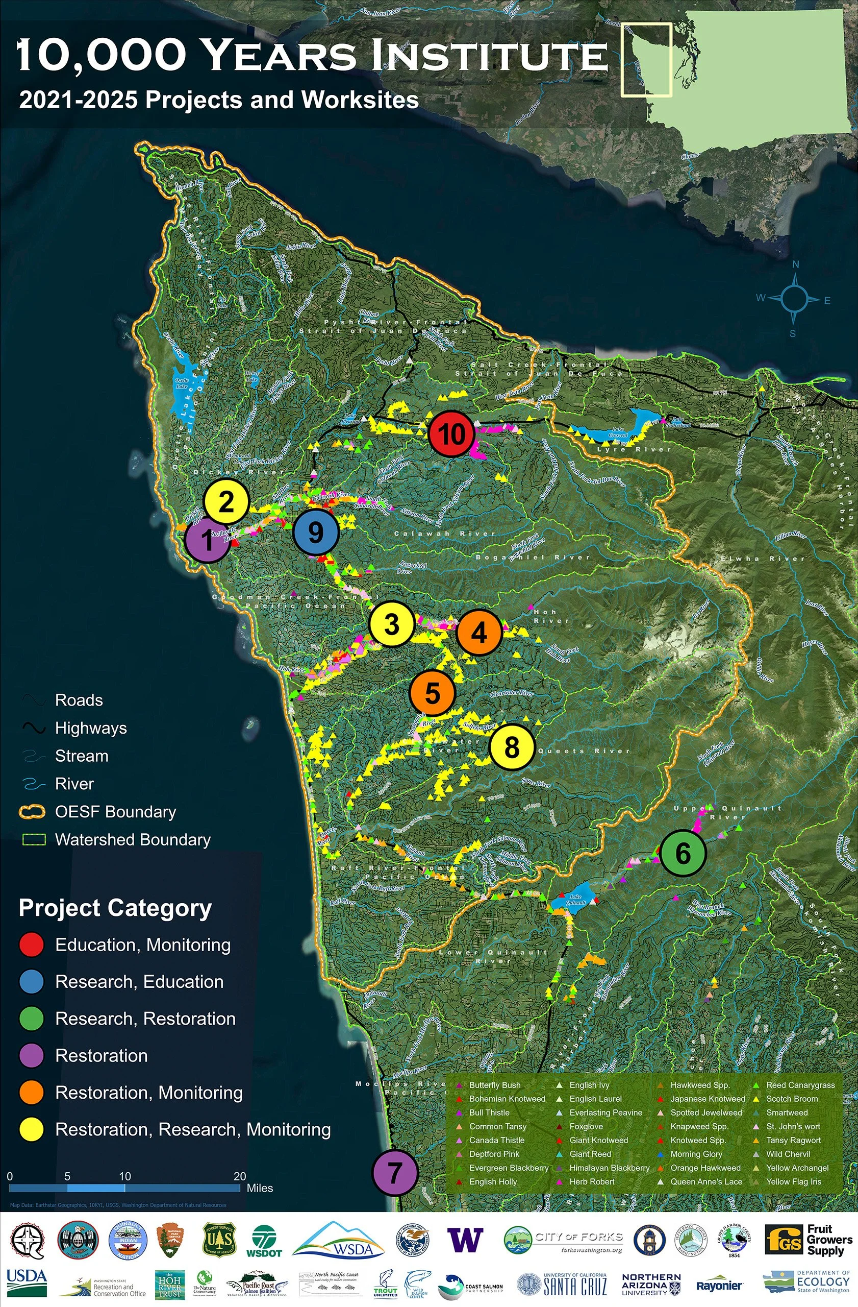 10KYI Project and Worksite Map Poster