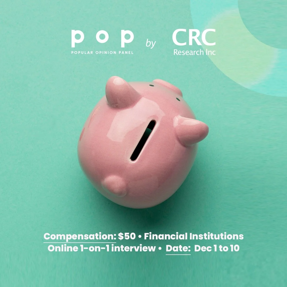 Let&rsquo;s talk about financial institutions
 
We are conducting a paid 1-1 online interview on the topic of Financial Institutions.
 
More info, including the pre-screening survey, can be found at the link in our bio ‼️
 
[Image description: The ba