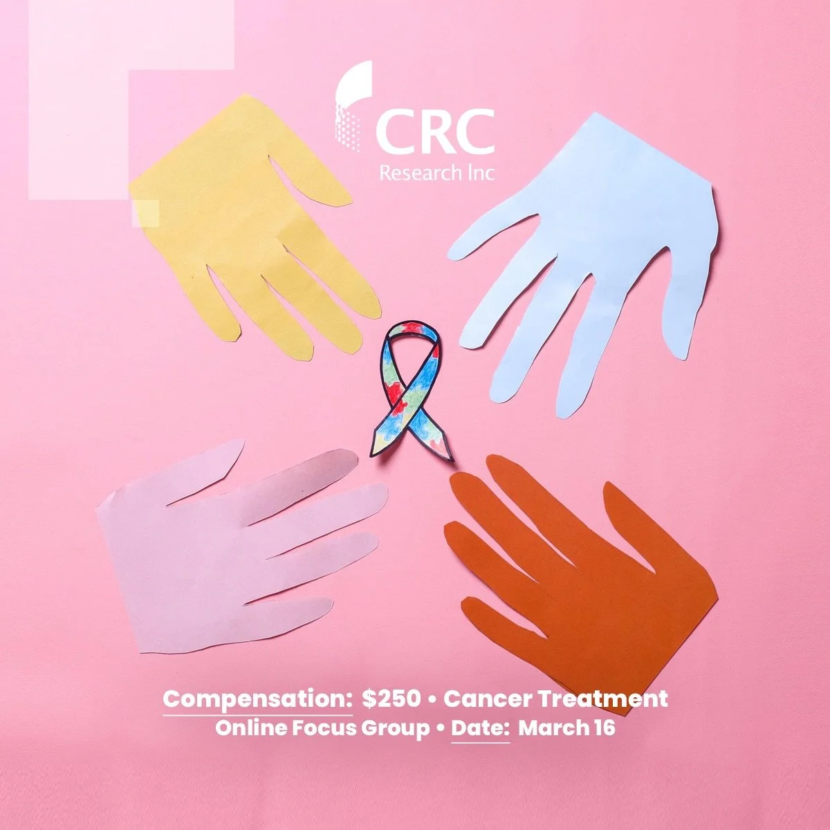 Do you meet these characteristics or know someone who does? We want your opinion
 
We are conducting a paid online focus group discussing their cancer treatment experience.
 
More info, including the pre-screening survey, can be found at the link in 