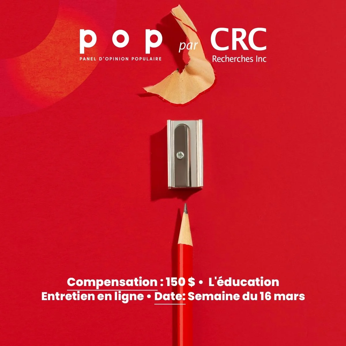 Nous voulons vous &eacute;couter
 
Nous g&eacute;rons une entrevue en ligne r&eacute;mun&eacute;r&eacute;e sur le th&egrave;me de l&rsquo;&eacute;ducation.

Cliquez sur le lien dans notre bio pour plus de d&eacute;tails ‼️
[Description de l&rsquo;ima