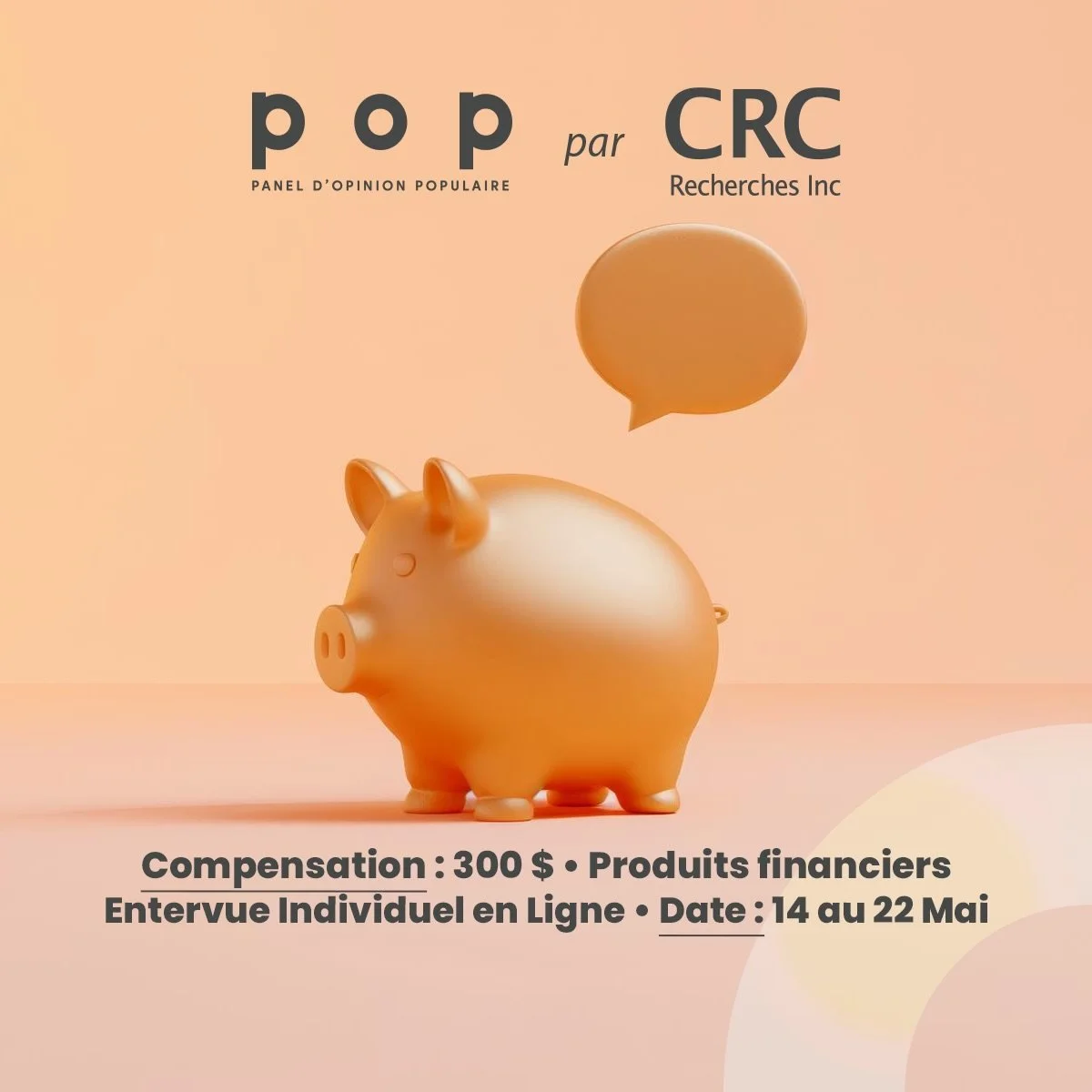 Ton avis est le plus important
 
Nous g&eacute;rons une entrevue en ligne r&eacute;mun&eacute;r&eacute;e sur le th&egrave;me des produits financiers. 

Cliquez sur le lien dans notre bio pour plus de d&eacute;tails ‼️
[Description de l&rsquo;image : 