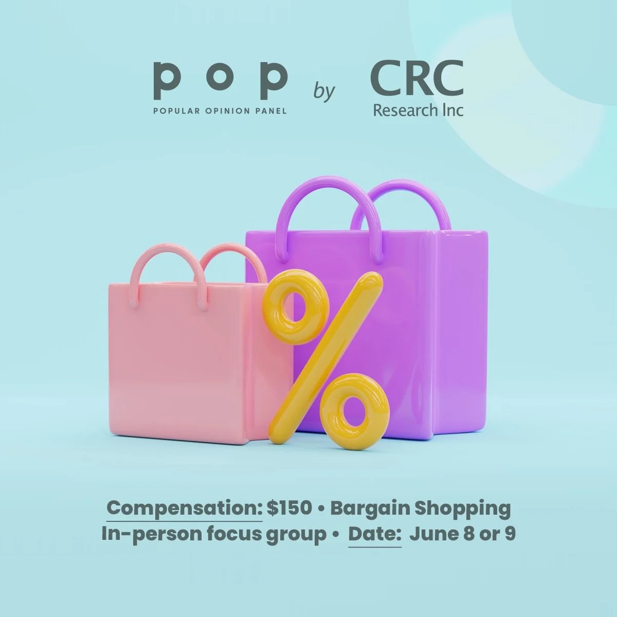 Let&rsquo;s talk about this
 
We are conducting a paid in-person focus group on the topic of Bargain Shopping.
 
More info, including the pre-screening survey, can be found at the link in our bio ‼️
 
[Image description: The background is blue. There