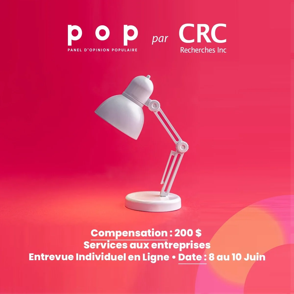 Dis-nous ce que tu pr&eacute;f&egrave;res
 
Nous g&eacute;rons un entretien individuel en ligne r&eacute;mun&eacute;r&eacute;e sur le th&egrave;me des services aux entreprises. 

Cliquez sur le lien dans notre bio pour plus de d&eacute;tails ‼️
[Desc
