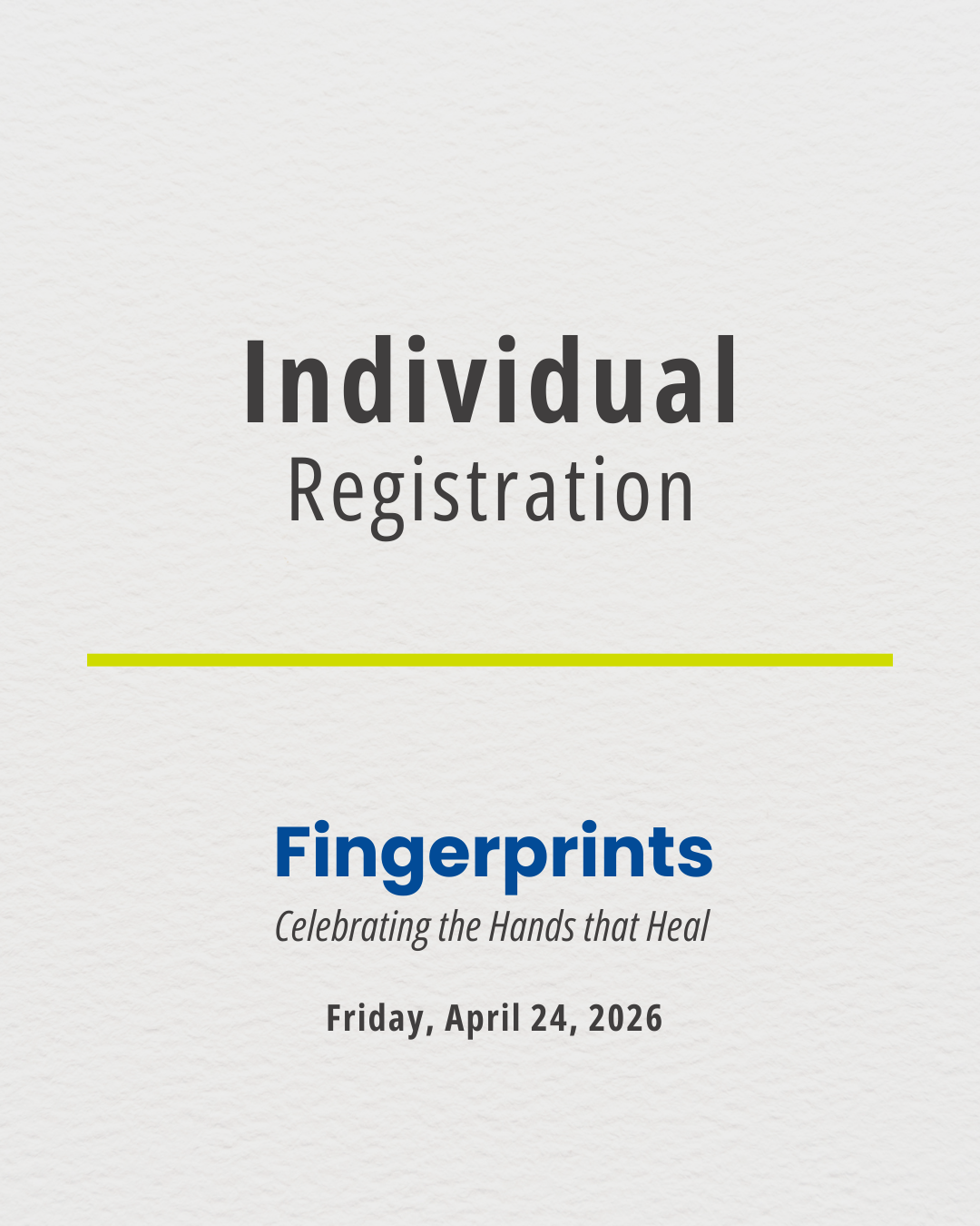 2026 Celebration Event - Individual