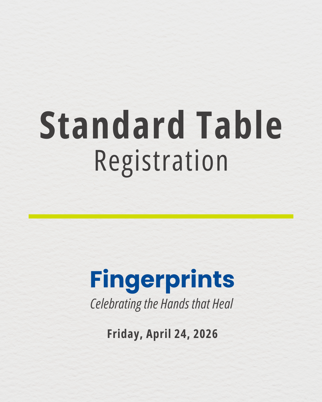 2026 Celebration Event - Standard Table (up to 8 guests)