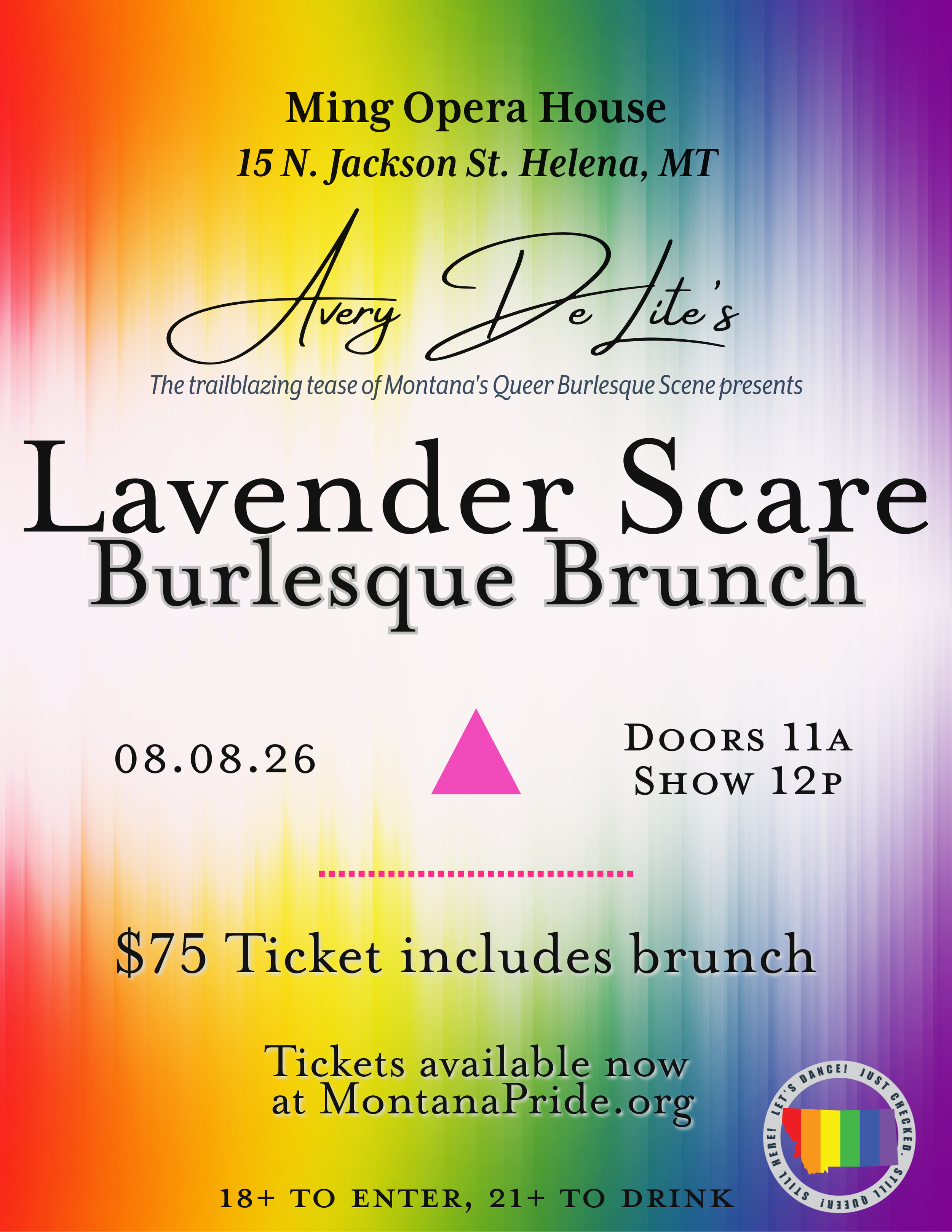 Avery Delights' Lavender Scare Burlesque Brunch