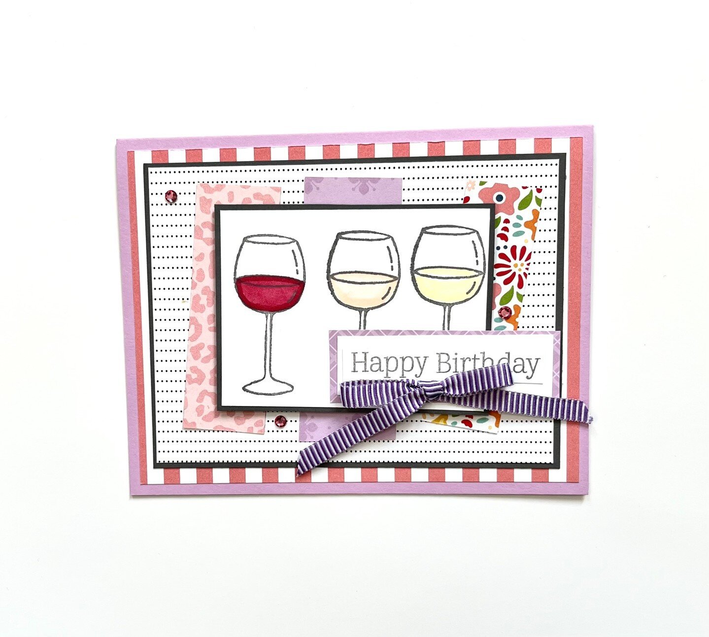 Cheers to Wednesday! I created this card with the Little Cheesy stamp set. Inquiring minds want to know, are you a wine drinker? 
#xoxopapercrafts #cardmaking #stampinup