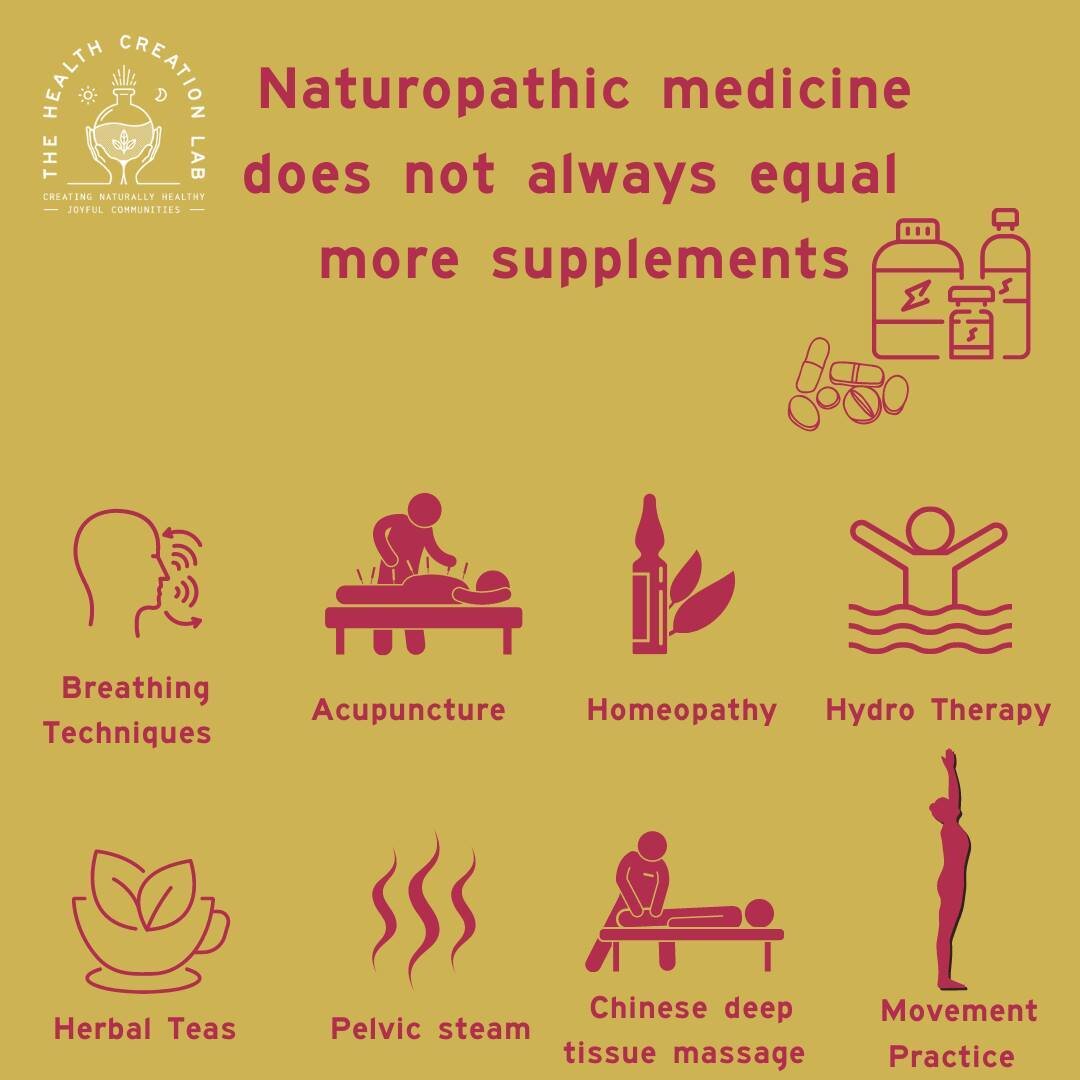 💛🌿We often hear how relieved folks are that we don't have a supplement forward practice. 😊⁠
⁠
💛🌿Sometimes supplements are indicated, and sometimes they are not. In the long term, health is not going to be found in a capsule. ⁠
⁠
💛🌿Here are exa