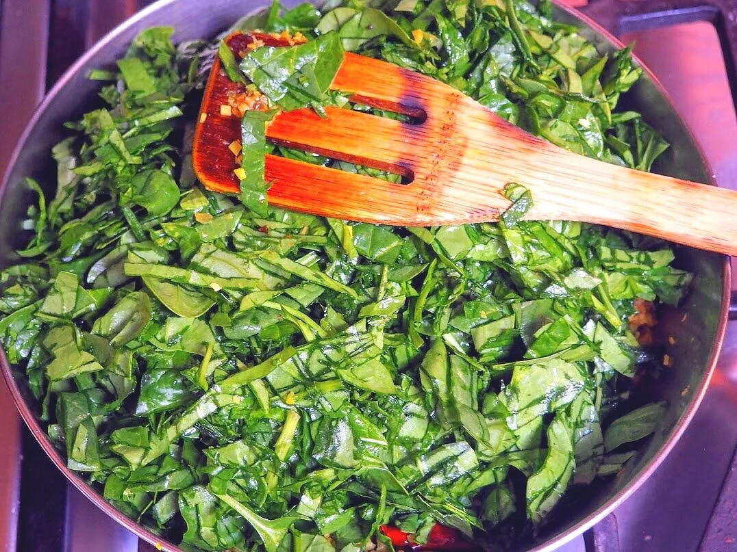 Cheers (Spinach) Thoran — Joby's Test Kitchen