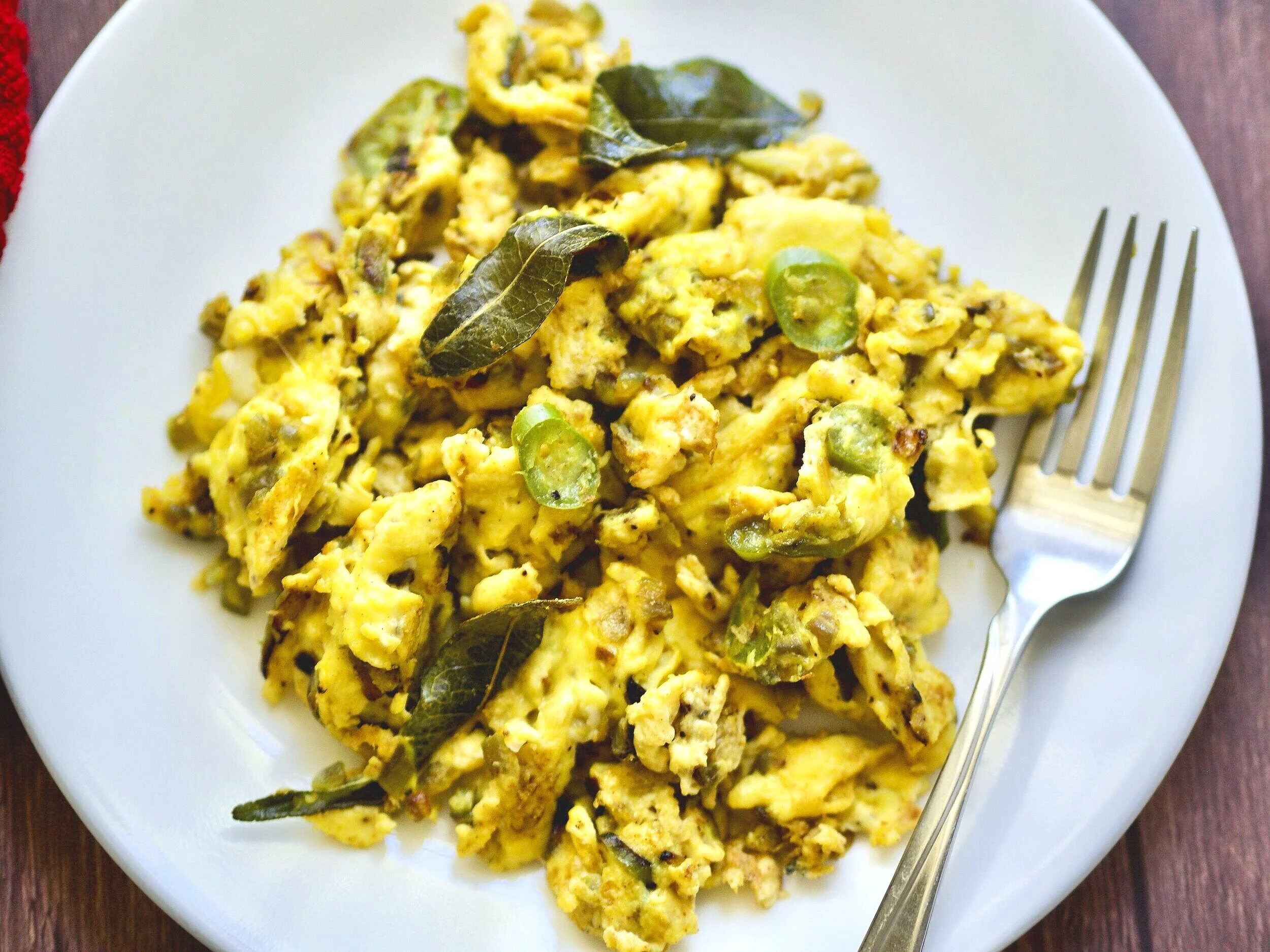 KeralaStyle Spicy Scrambled Eggs — Joby's Test Kitchen