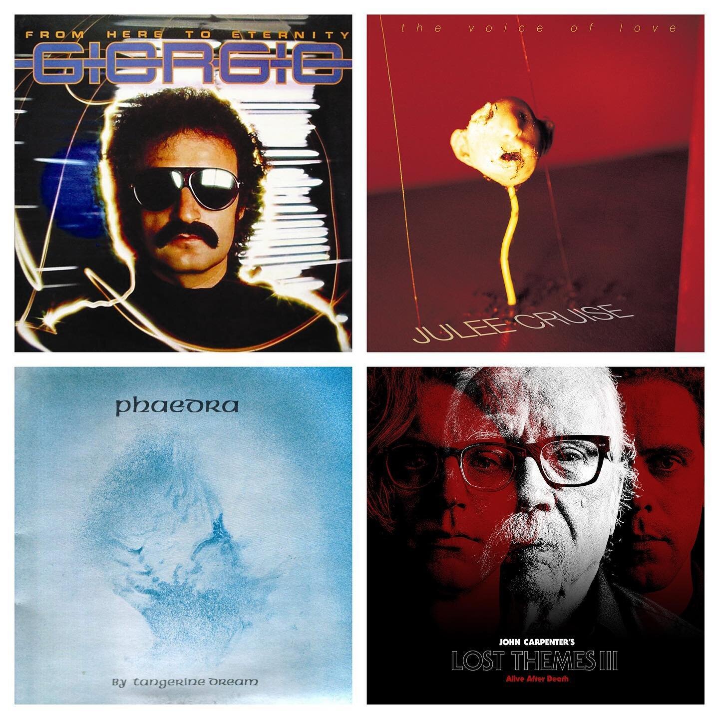 WAX ON WAX: FILM ADJACENT 

Now live! Hit the link in bio, and head over to the blog page to read!

This week I&rsquo;m featuring albums by Giorgio Moroder, Julee Cruise/David Lynch, Tangerine Dream, and John Carpenter. This has been one of my favori
