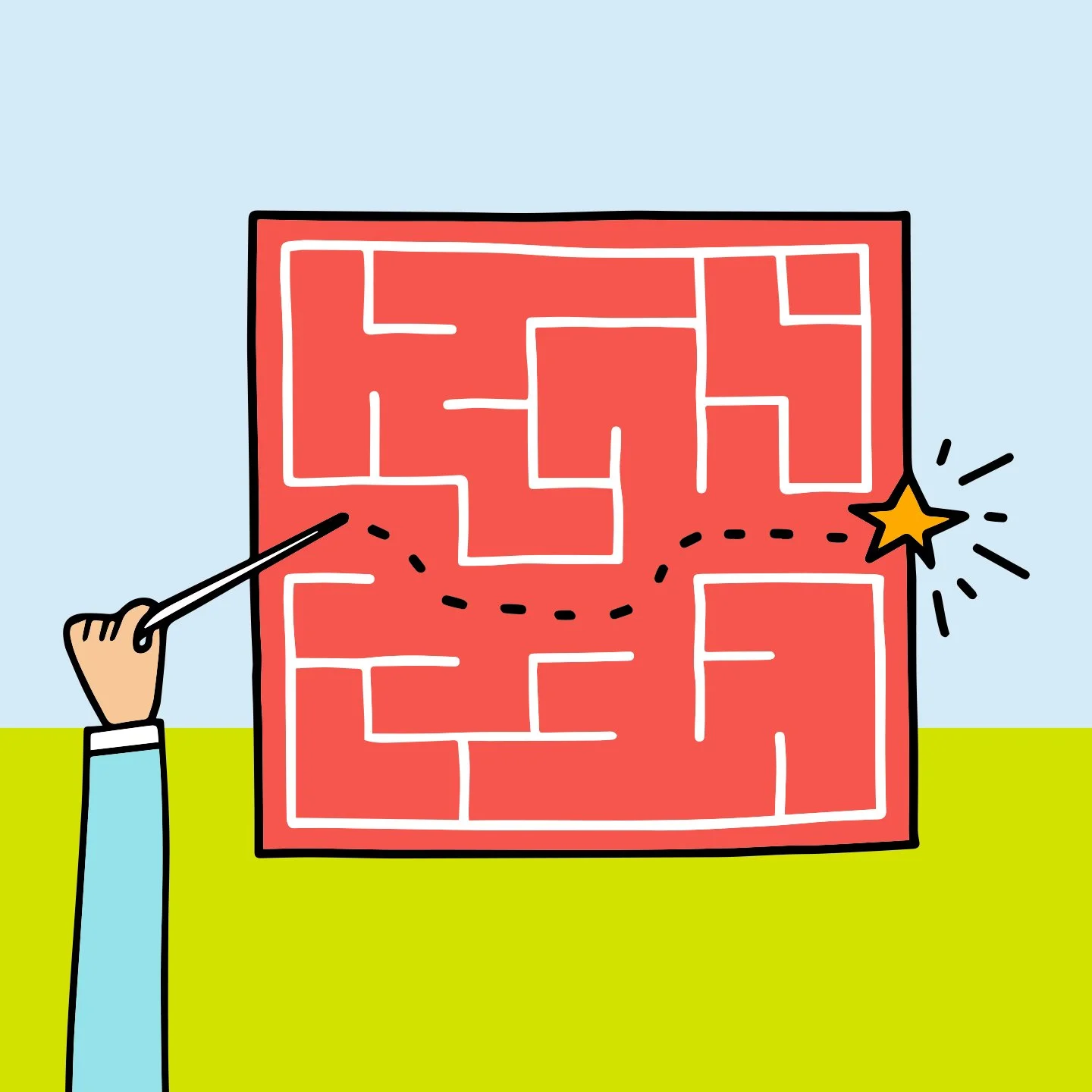 Direct path to sales: spot illustration for Canadian Business magazine