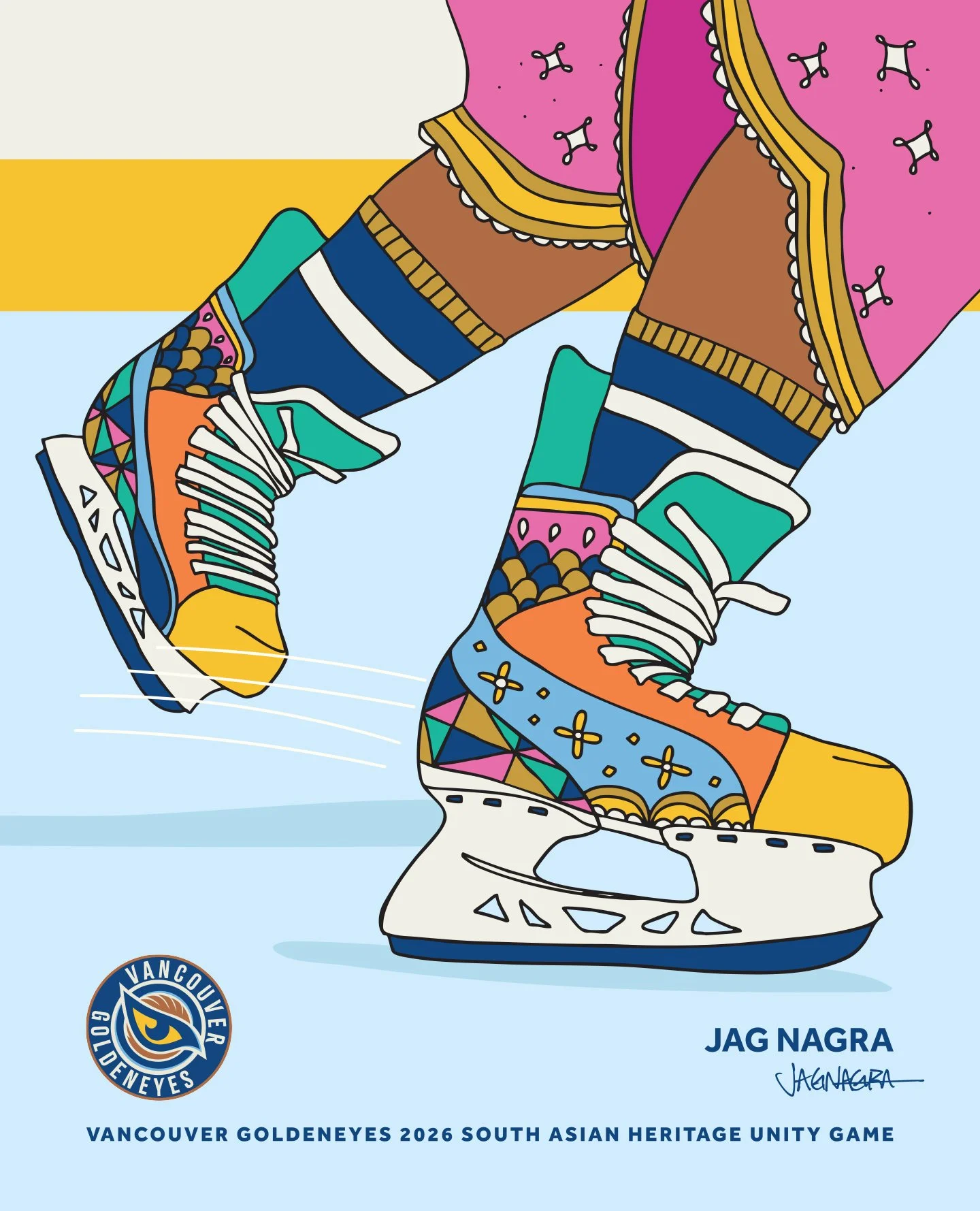 Poster for the PWHL's Vancouver Goldeneyes