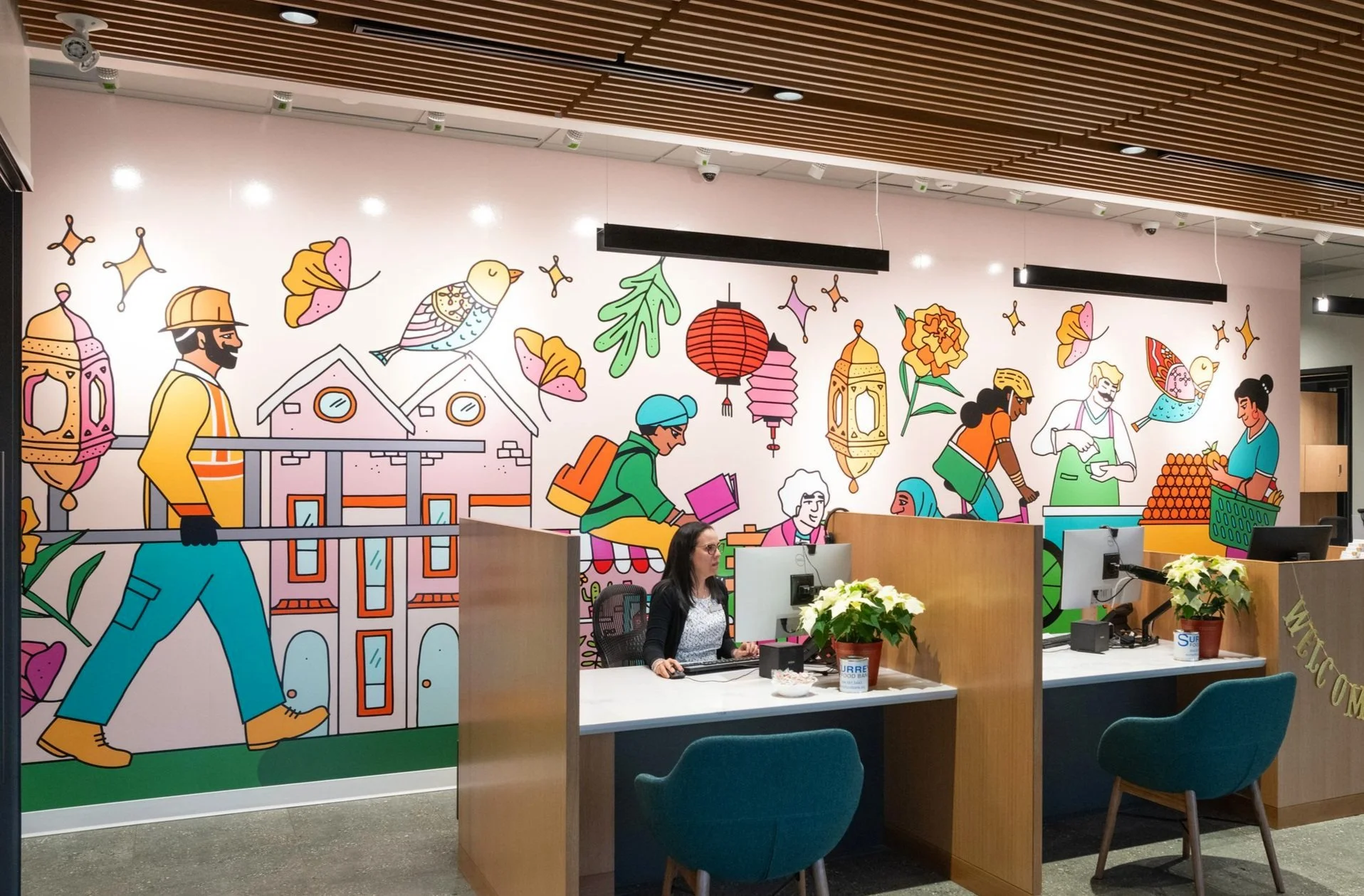 Mural for Community Savings Credit Union, Newton, Surrey BC