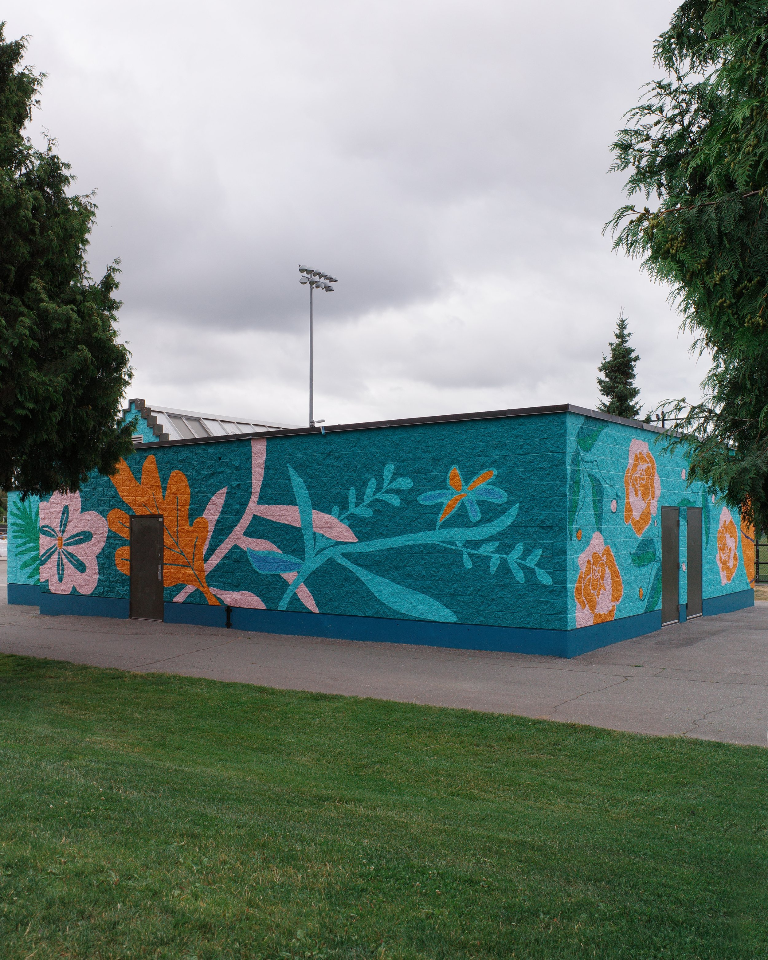Newton Athletic Park mural