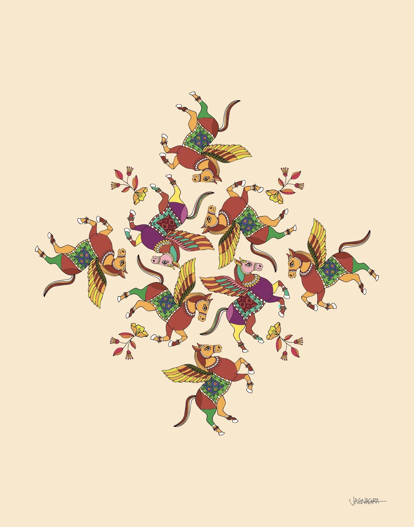 Phulkari Horses