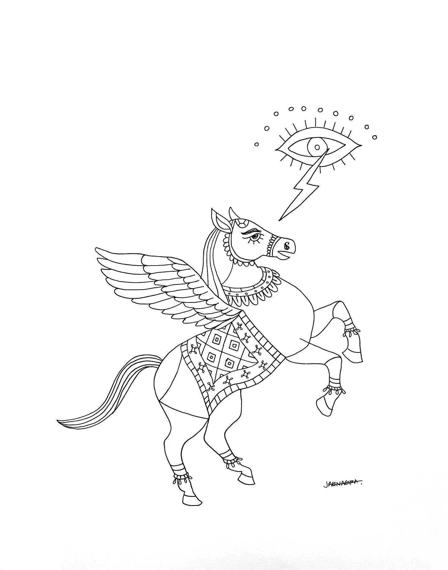 Year of the Horse (hand drawn)