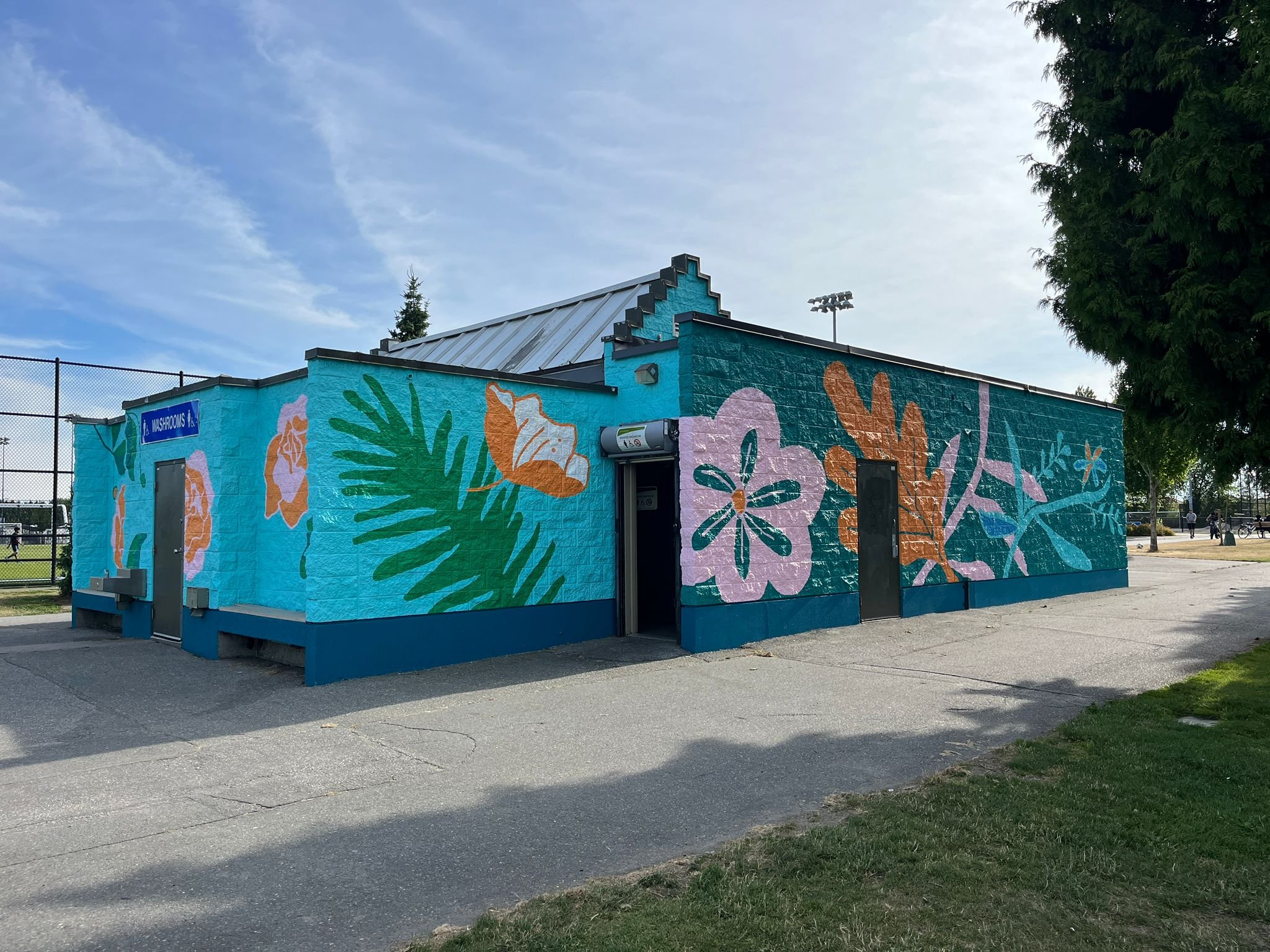 Mural at Newton Athletic Park in Surrey