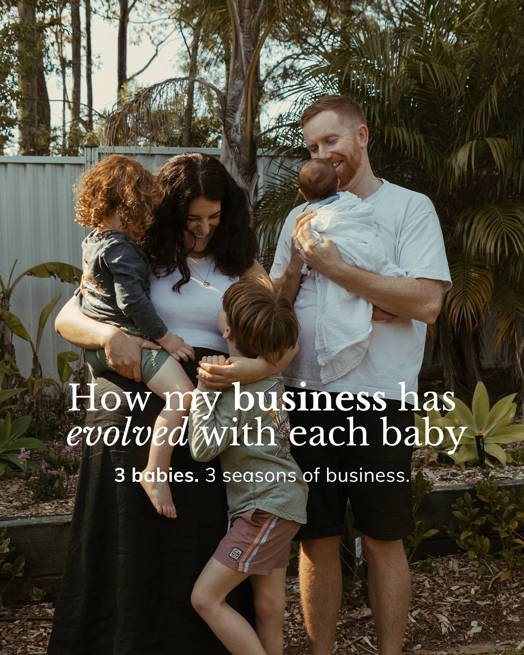 A lot has changed and evolved over the last 6 years of motherhood. 🌀 

Each time I&rsquo;ve grown my family, my business has evolved right alongside me &ndash; from just getting by with a mish-mash of offers, to what is now a thriving, scalable busi