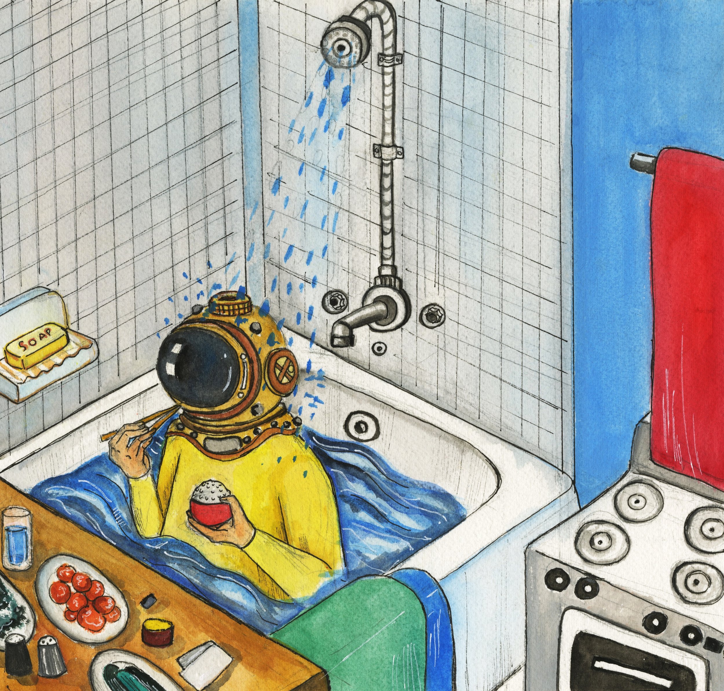 I Shower and I Eat